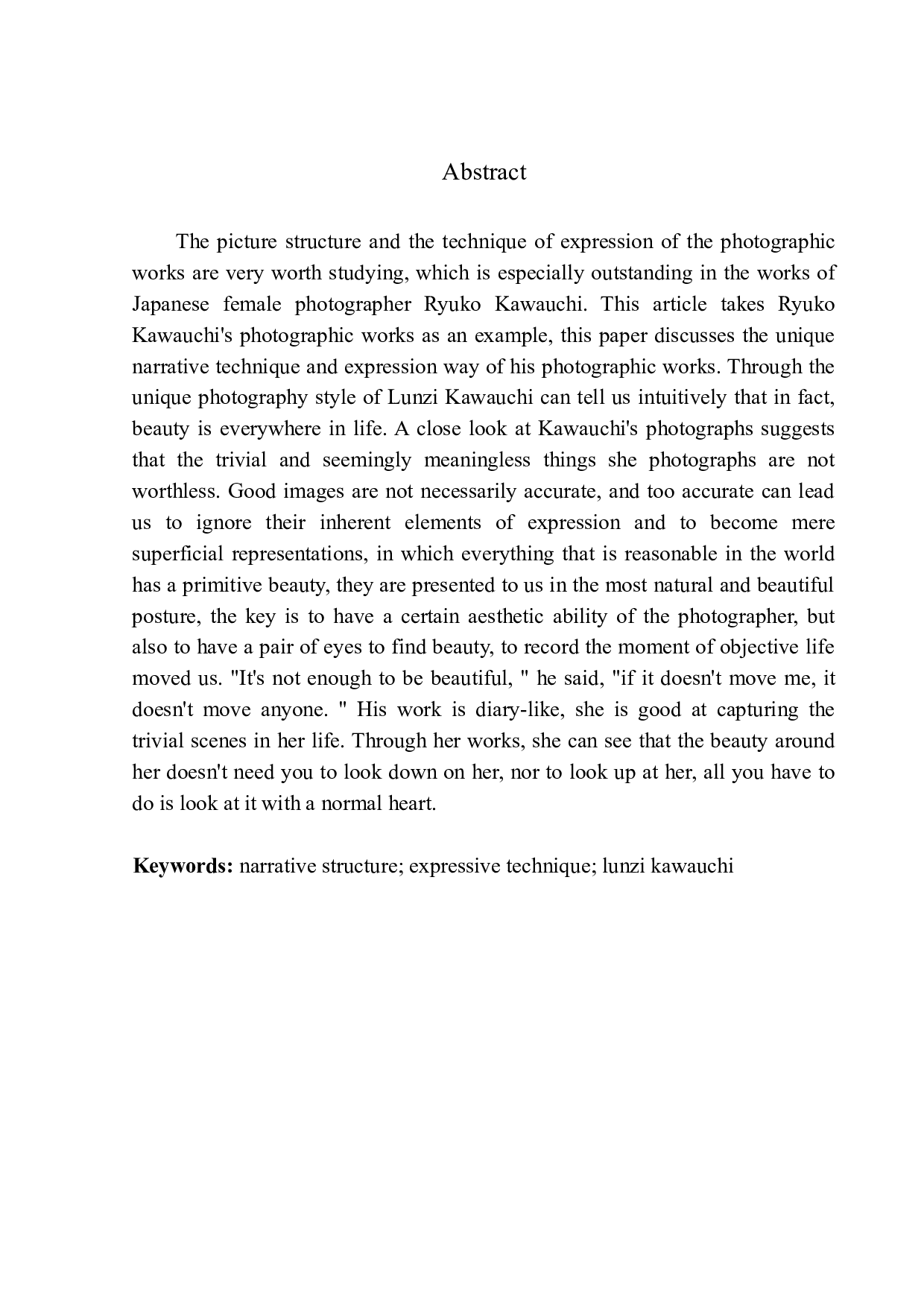 摇曳的微光&mdash;&mdash;川内伦子摄影艺术的美学研究-8251字.docx 第3页