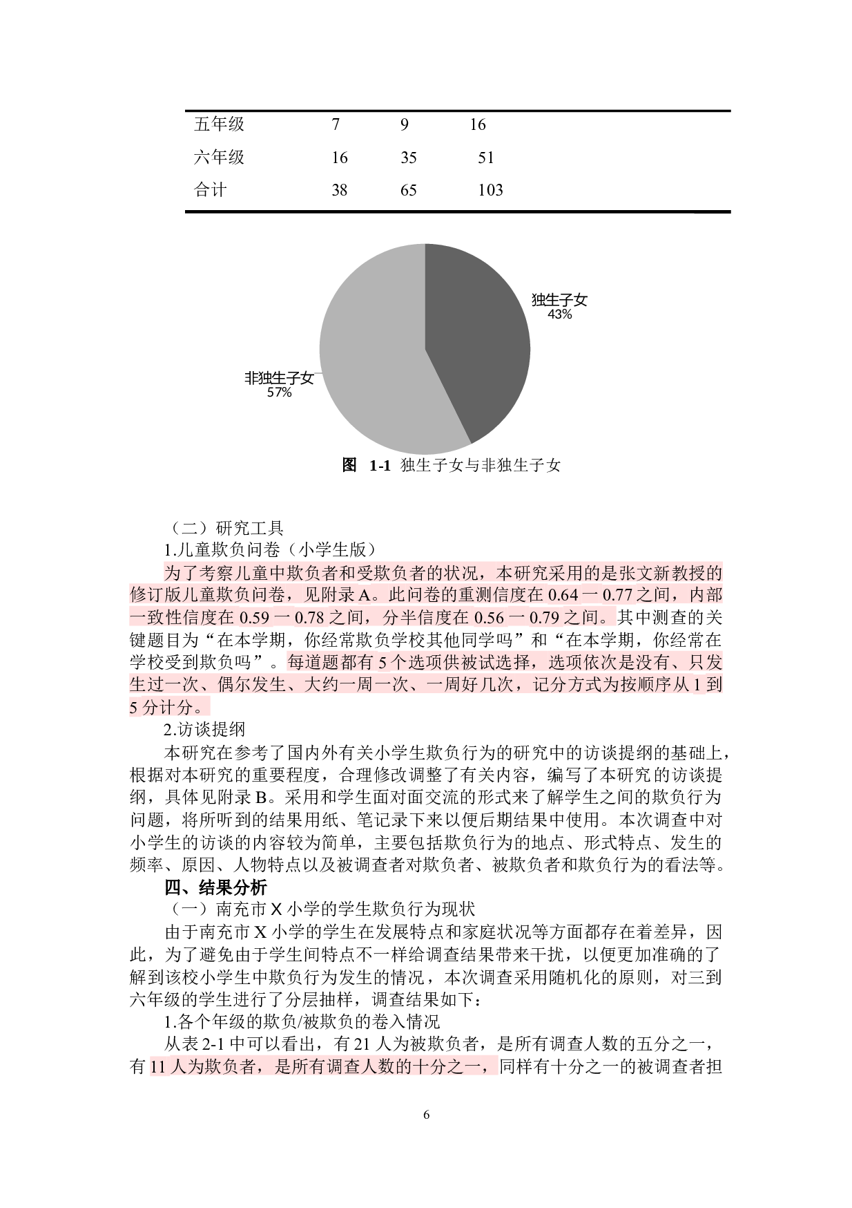 小学生欺负行为及其对策研究&mdash;基于四川省南充市x小学的个案研究-15064字.docx 第10页