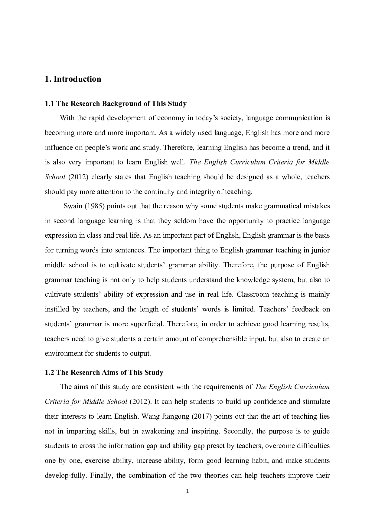 ApplicationofInputandOutputHypothesistoEnglishGrammarTeachinginJuniorMiddleSchool-9362字.docx 第6页