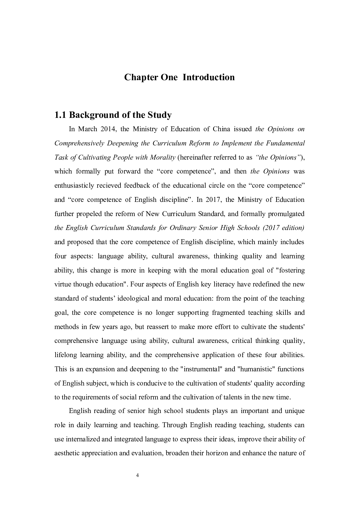 AStudyofSeniorHighSchoolStudentsEnglishReadingTeachingStrategiesBasedontheConceptofC-6012字.docx 第4页