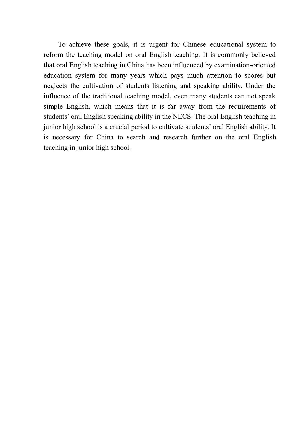 Disadvantages and Countermeasures of Oral English Teaching in Junior High School-10566字.docx 第5页