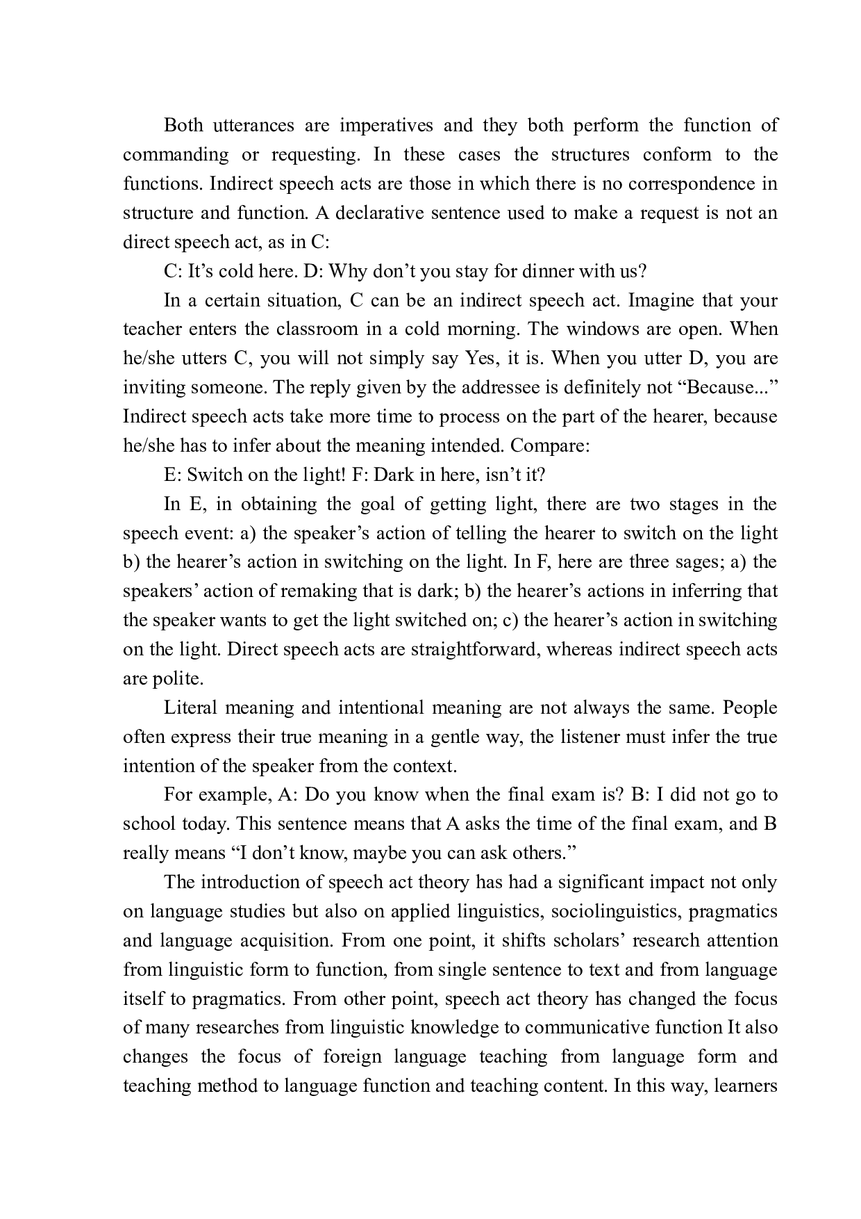 On Application of Indirect Speech Act Theory in Senior High School English listening teaching-10603字.docx 第10页
