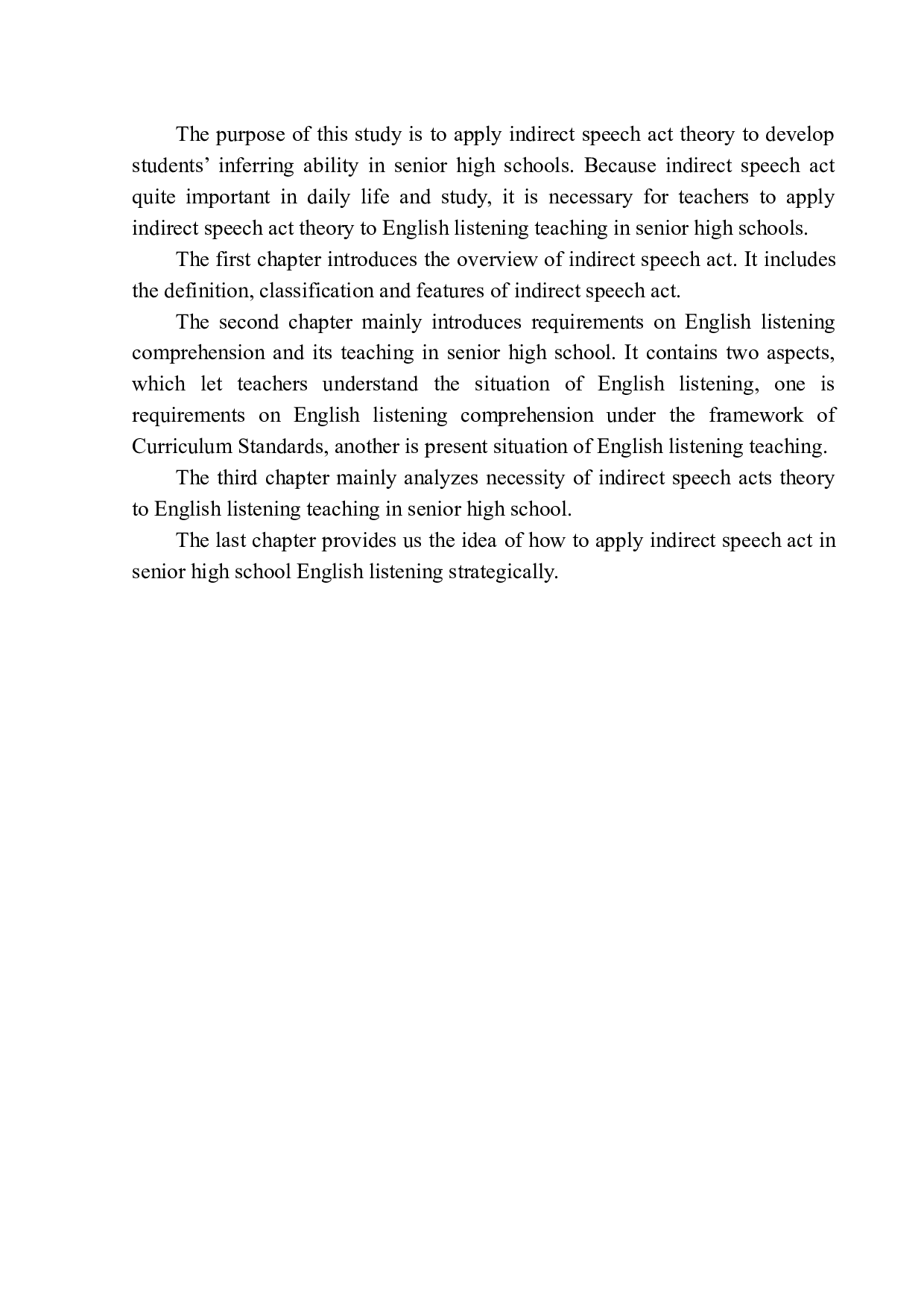 On Application of Indirect Speech Act Theory in Senior High School English listening teaching-10603字.docx 第5页