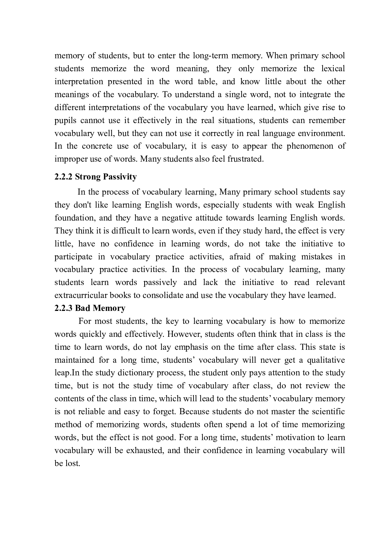 On Teaching and Learning of English Vocabulary in Primary School-4853字.docx 第9页