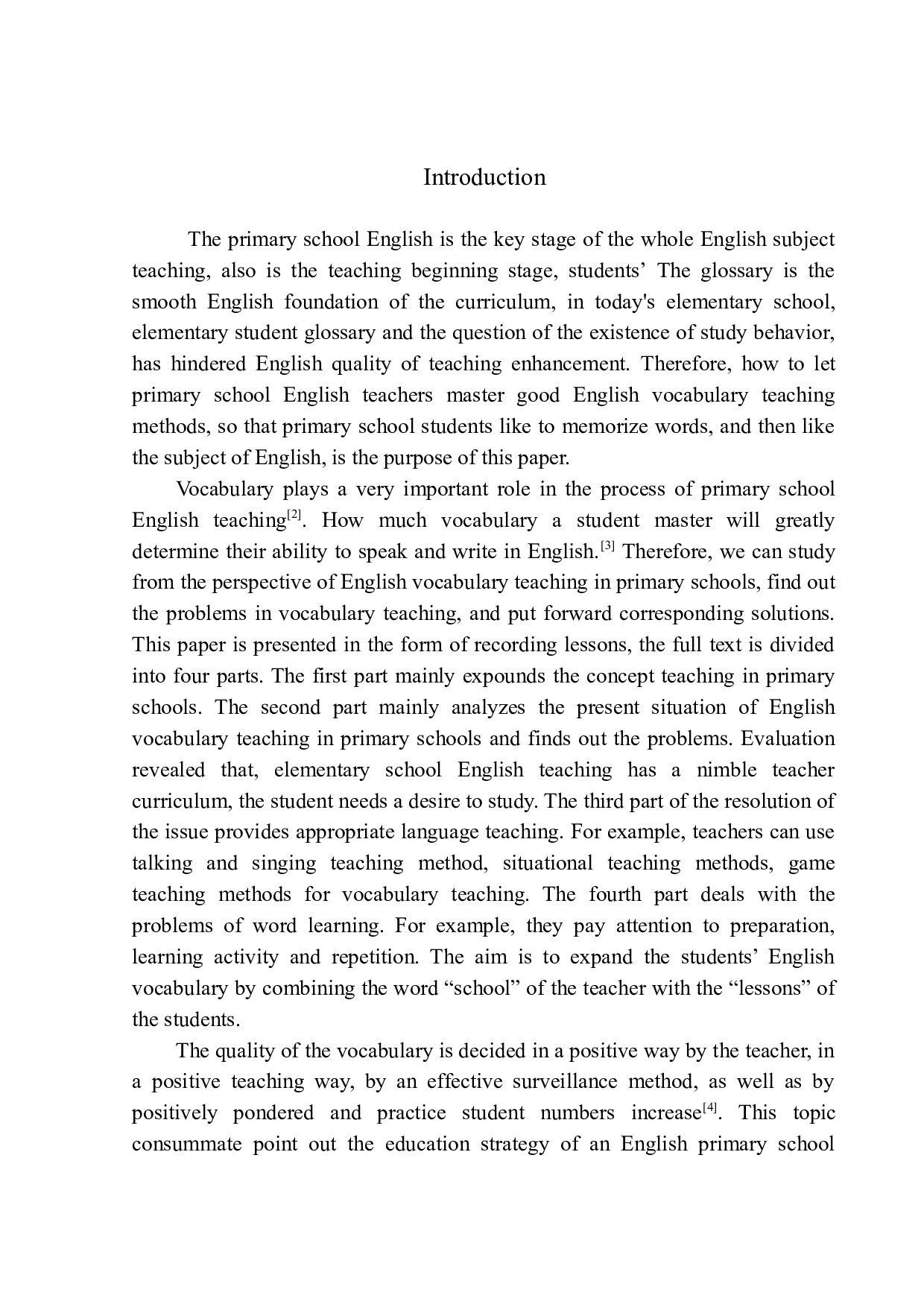 On Teaching and Learning of English Vocabulary in Primary School-4853字.docx 第4页