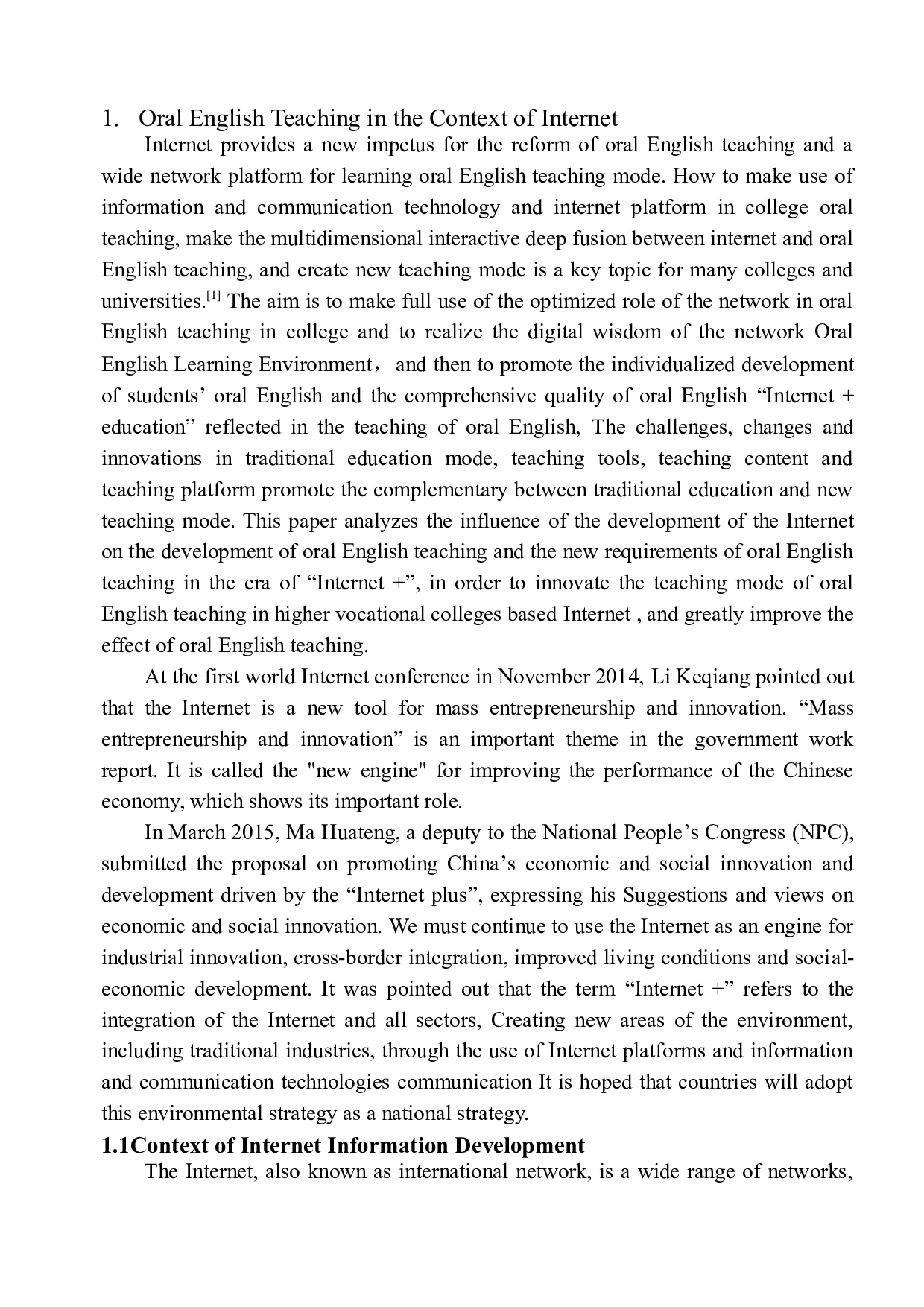 On the Application of Internet in Oral English Teaching-10410字.docx 第6页