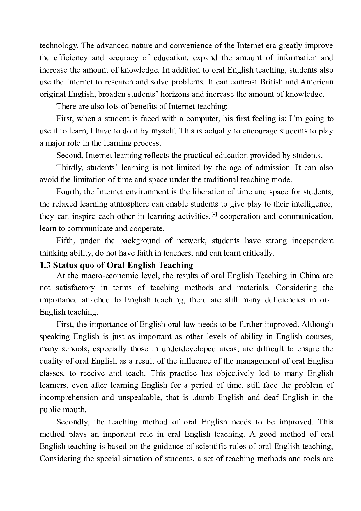 On the Application of Internet in Oral English Teaching-10410字.docx 第8页