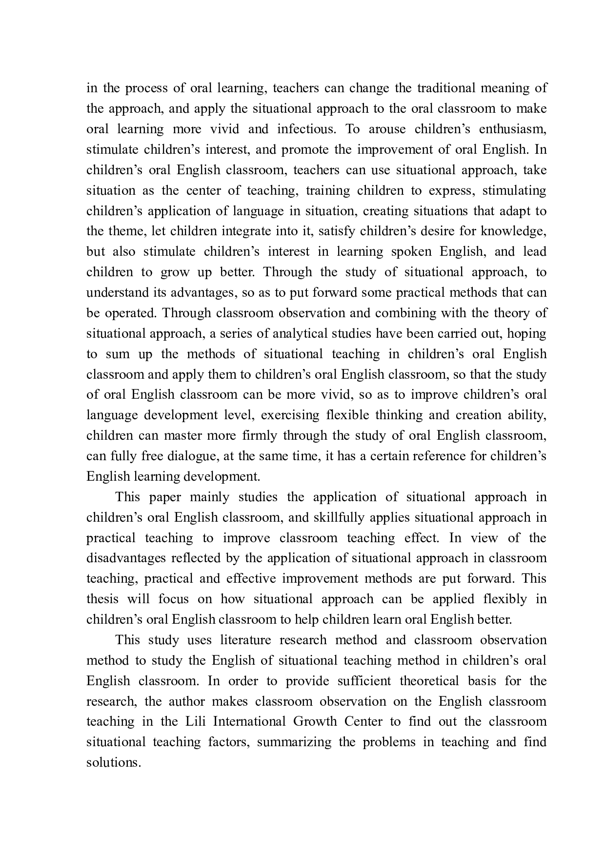 On the Application of Situational Approach in Children&rsquo;s Oral English Classroom Teaching-12264字.docx 第7页