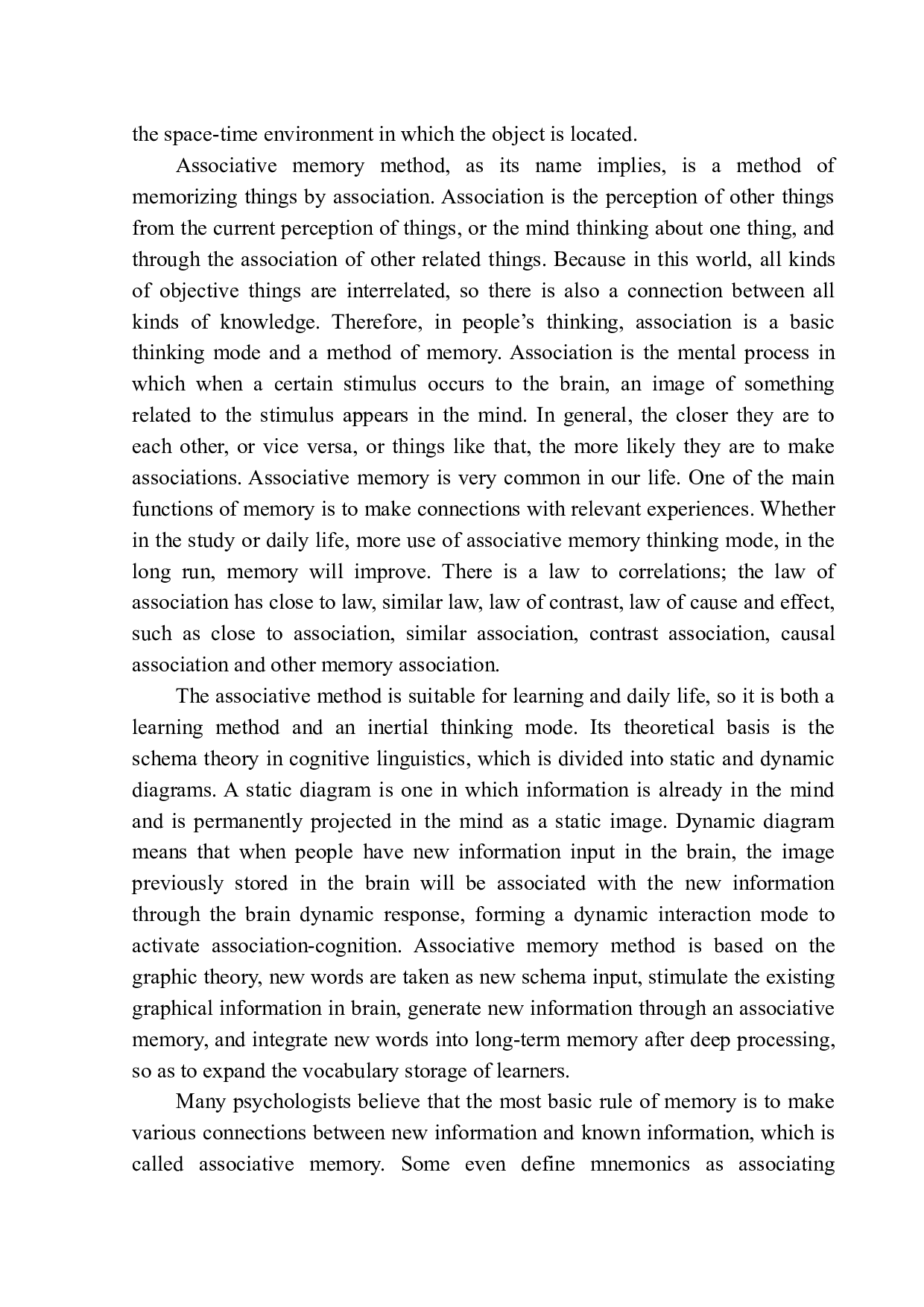 The Application of Associative Memory in English Vocabulary Teaching of Primary School-10683字.docx 第9页