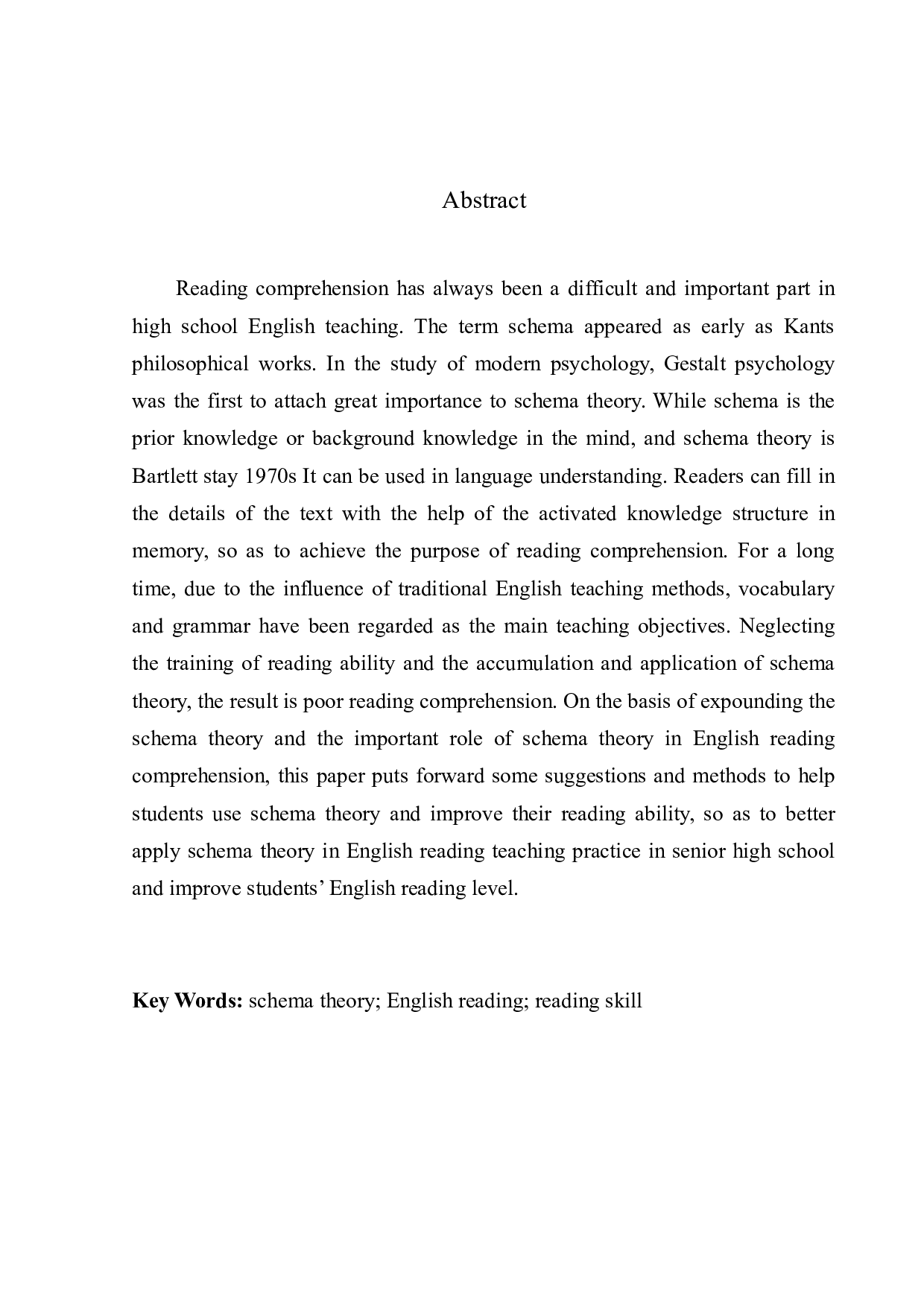 The Application of Schema Theory in High School English Reading Teaching -8578字.docx 第3页