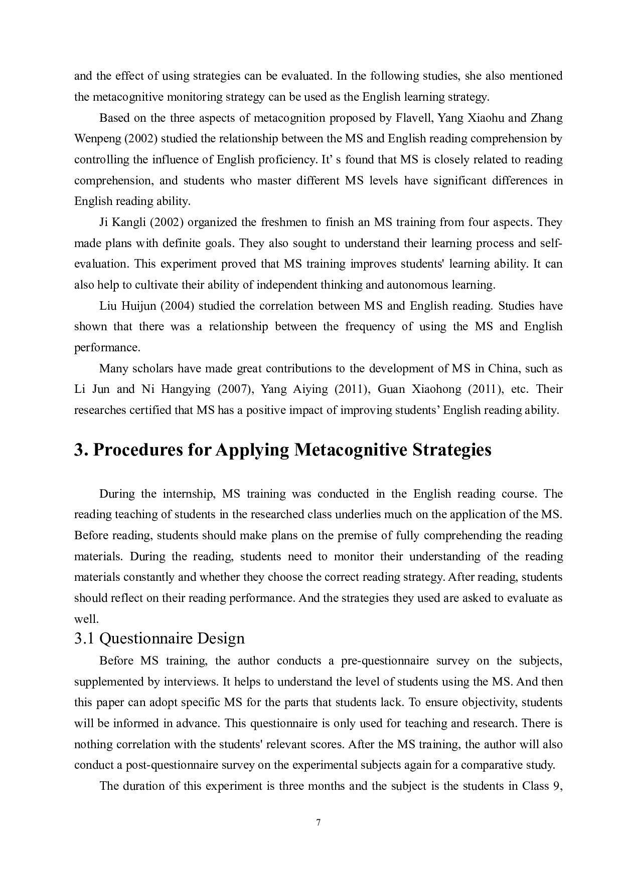 元认知策略在初中英语阅读中的应用-6451字.docx 第8页