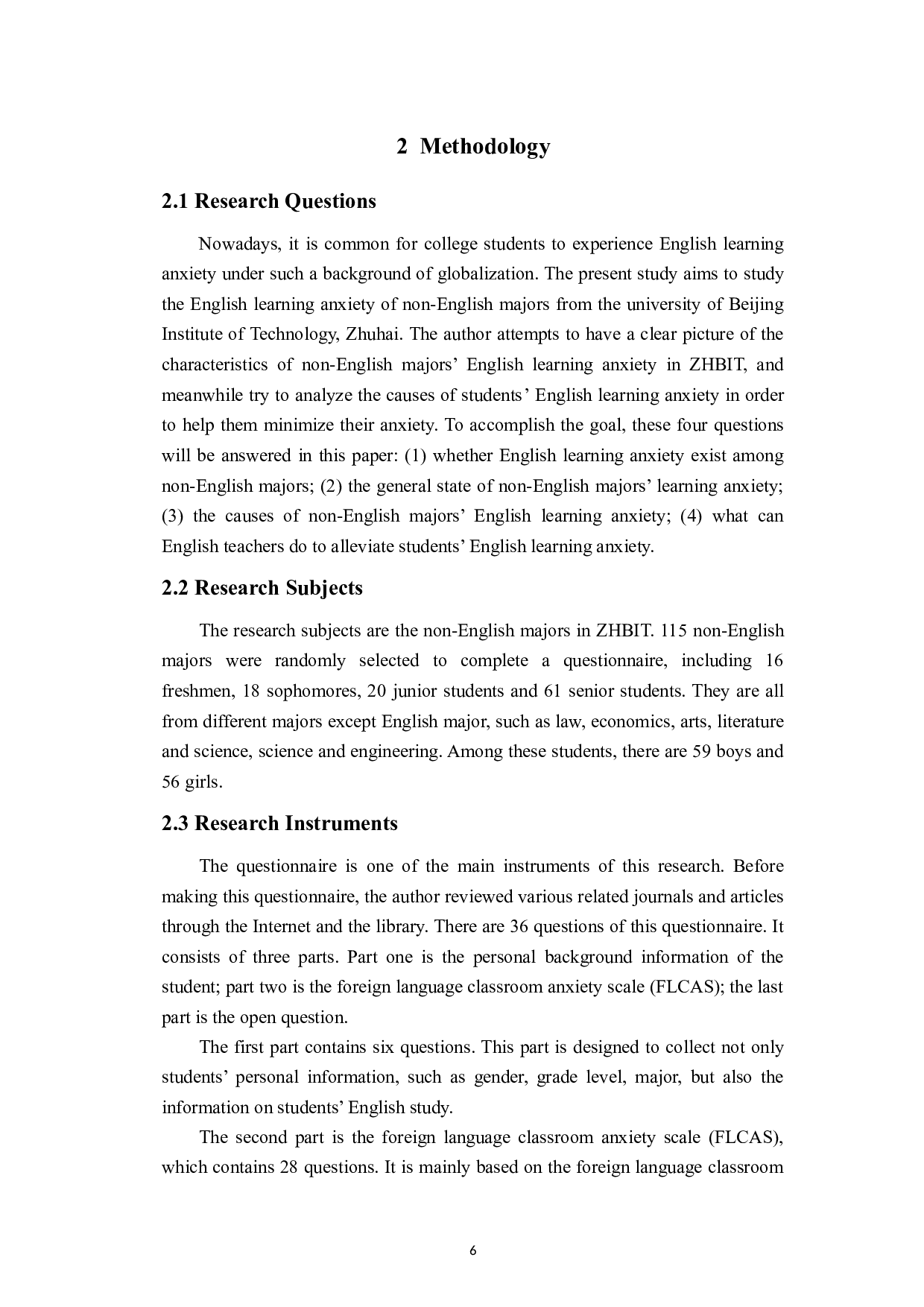 关于非英语专业学生英语学习焦虑的研究与对策&mdash;&mdash;以北京理工大学珠海学院为例-9532字.docx 第10页