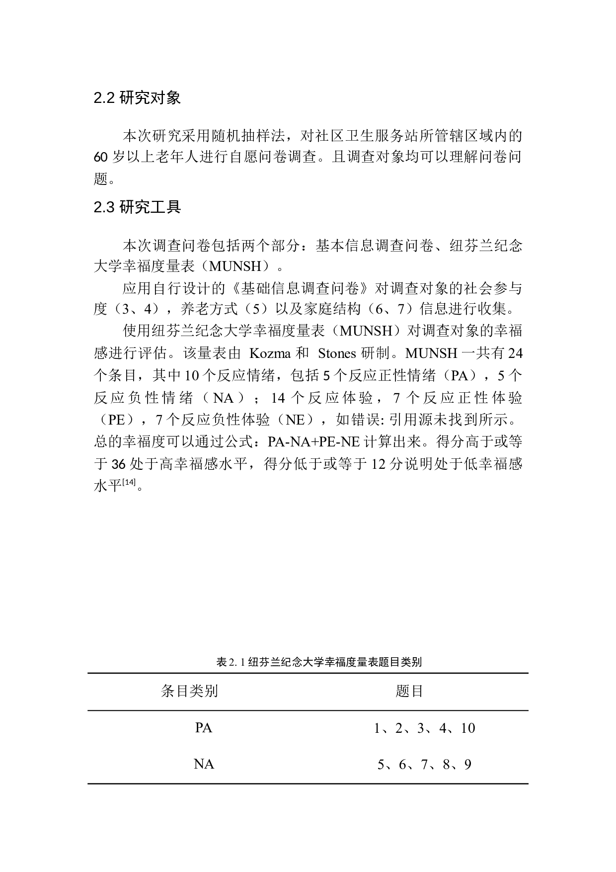 社区老年人心理幸福感及影响因素分析以大同市某社区卫生服务站为例-9715字.docx 第8页