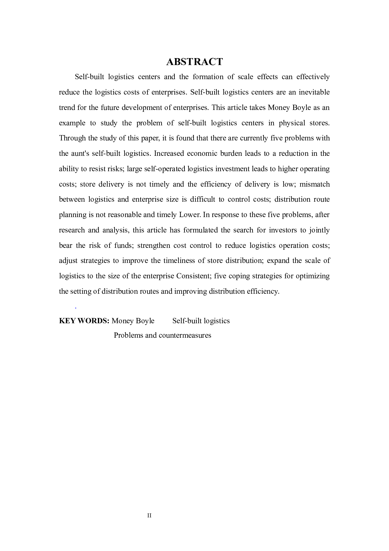 实体店自建物流中遇到的问题及策略-9420字.docx 第2页