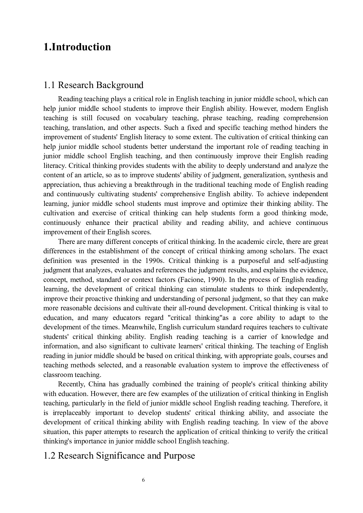 批判性思维在初中英语阅读教学中的应用-6700字.docx 第6页