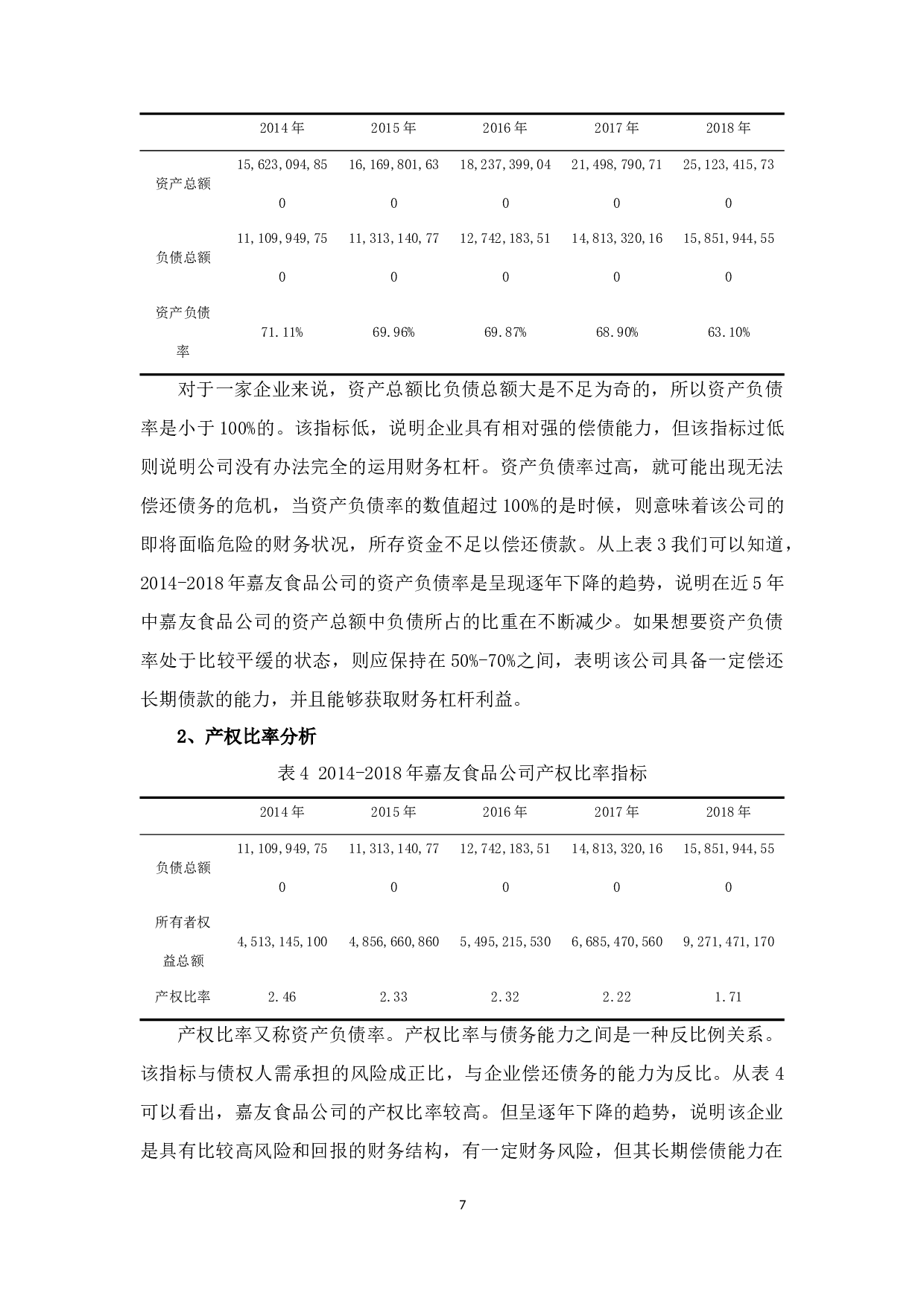 嘉友食品公司偿债能力分析-10277字.docx 第10页