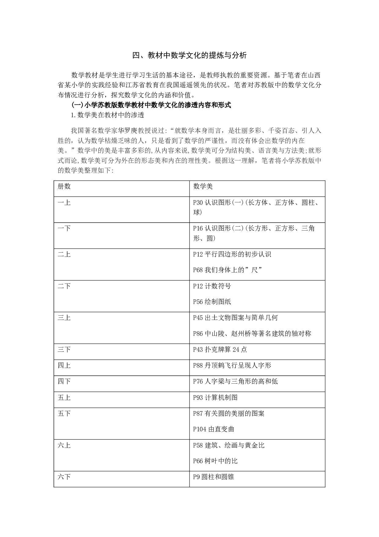 数学文化在小学数学教材中的渗透研究-11746字.docx 第4页