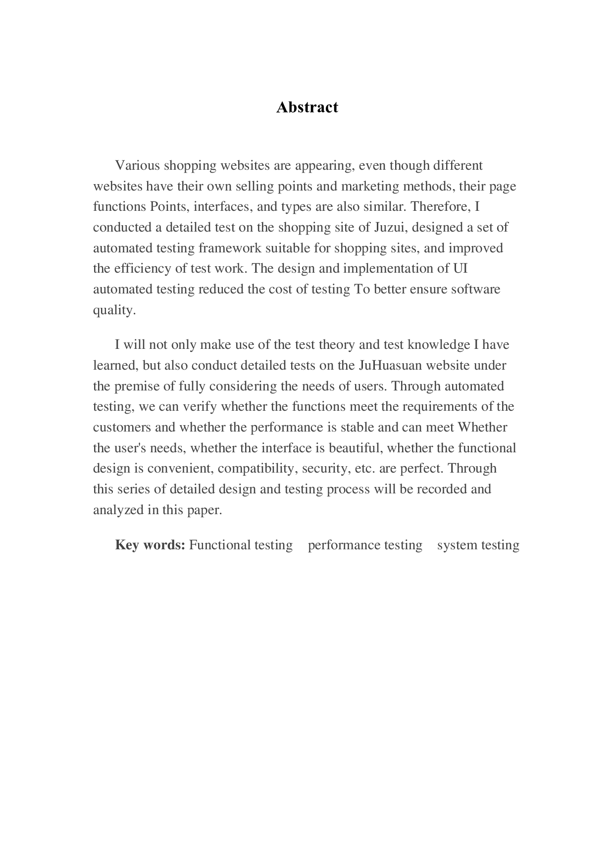 基于 UI 自动化测试的设计与实现-1868字.pdf 第2页