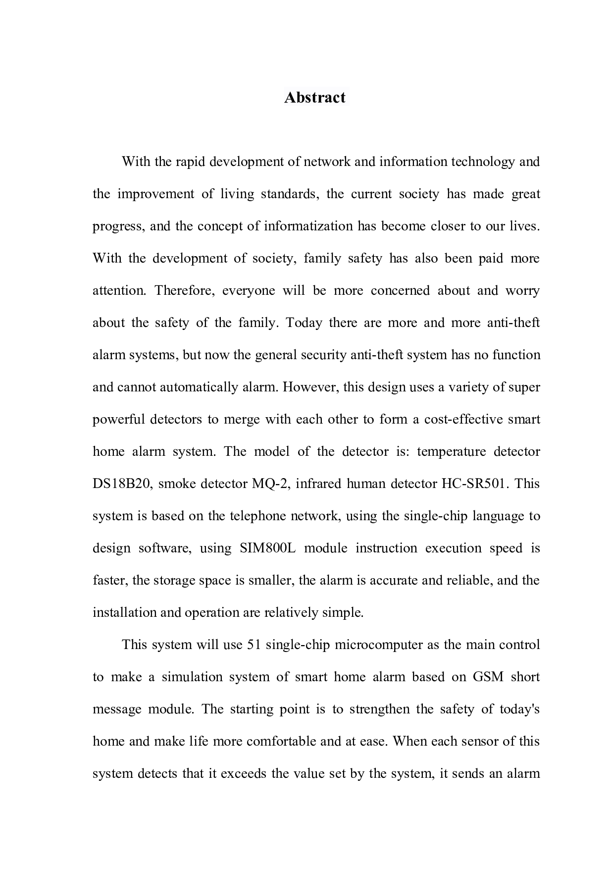 基于51单片机的智能家居报警系统-10026字.docx 第3页