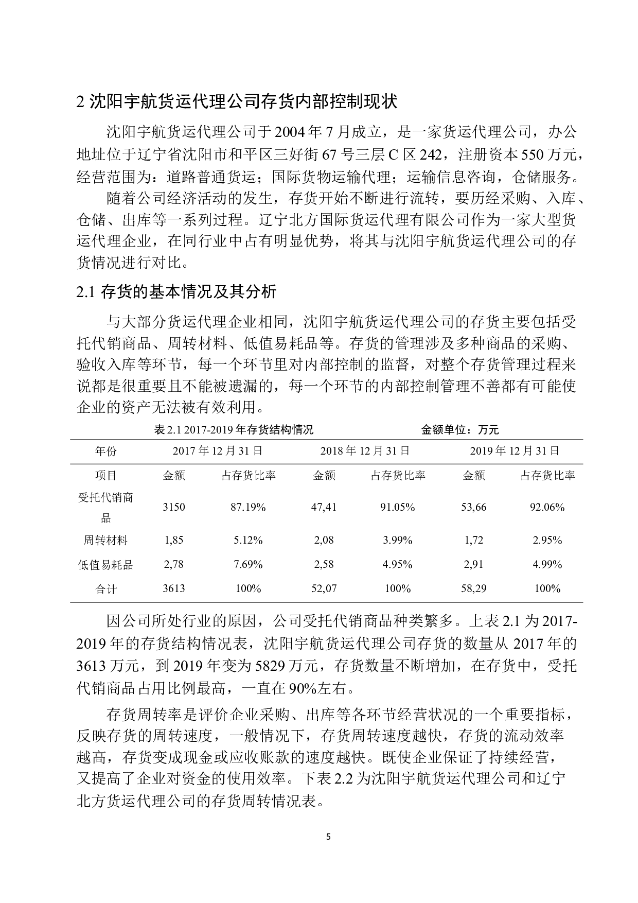 沈阳宇航货运代理公司存货内部控制问题研究-10784字.docx 第8页