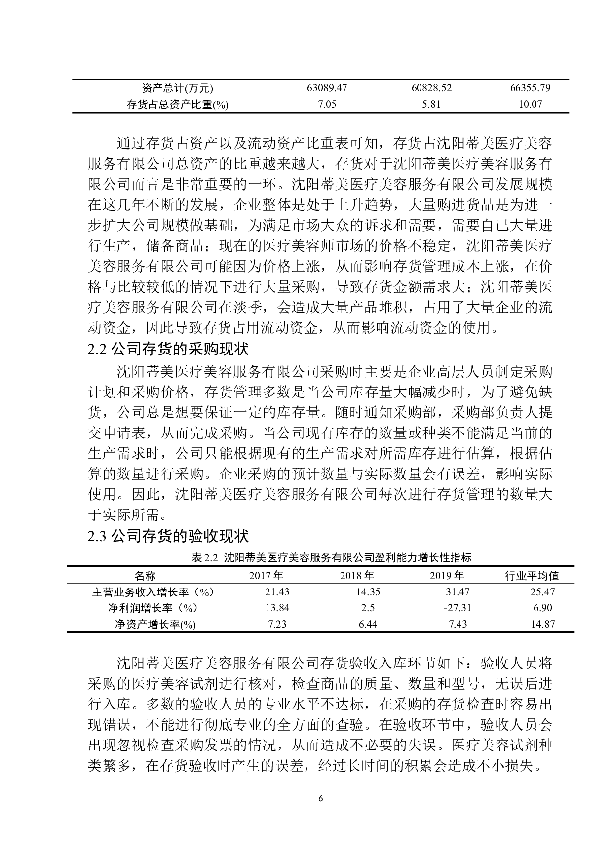 沈阳蒂美医疗美容服务有限公司存货管理存在的问题和对策-12103字.docx 第9页