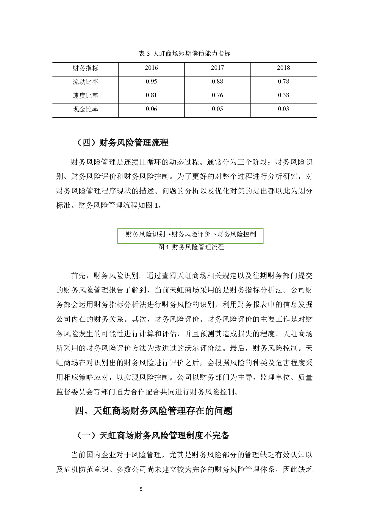 天虹商场股份有限公司财务风险管理存在的问题及对策-10074字.docx 第9页