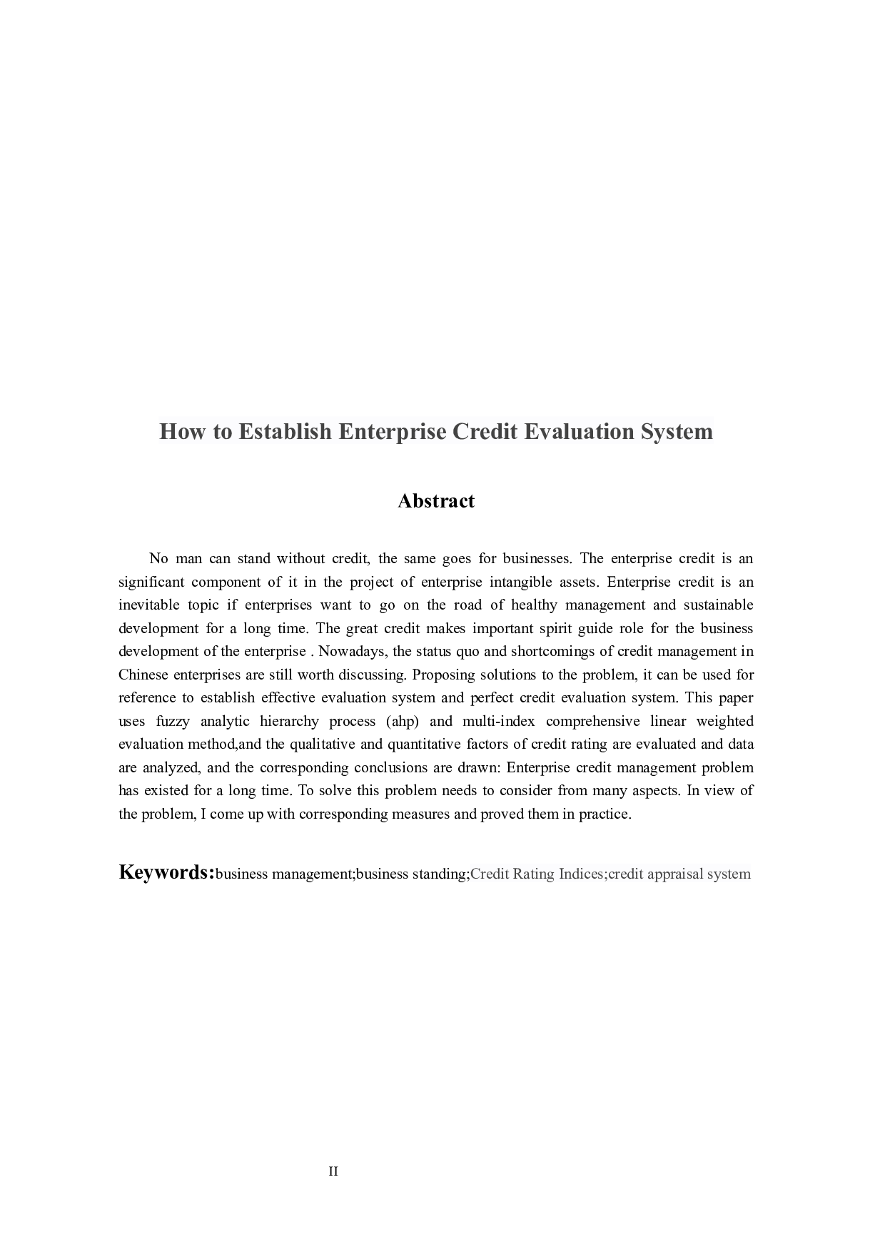 如何建立企业信用评价体系研究-8945字.docx 第3页