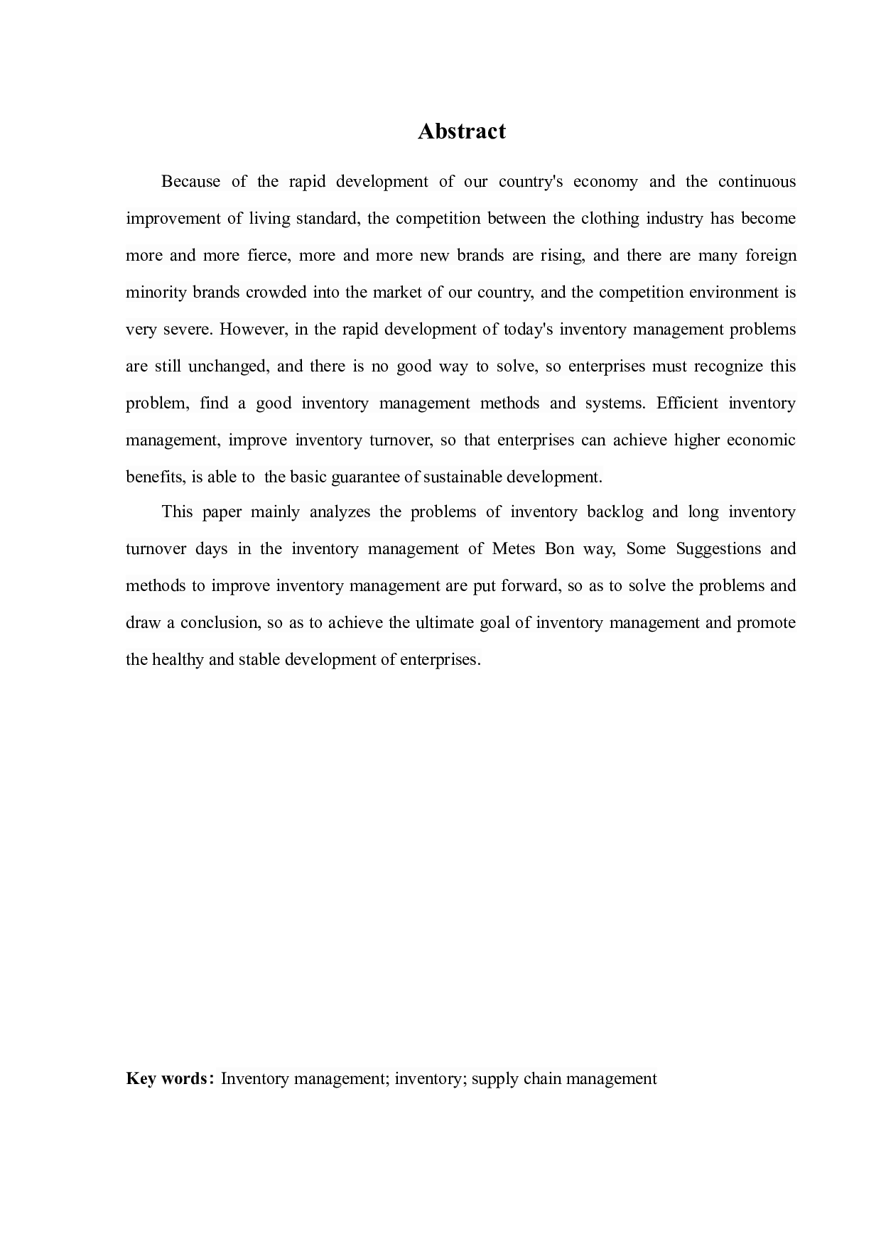 美特斯邦威集团存货管理问题研究-10230字.docx 第2页