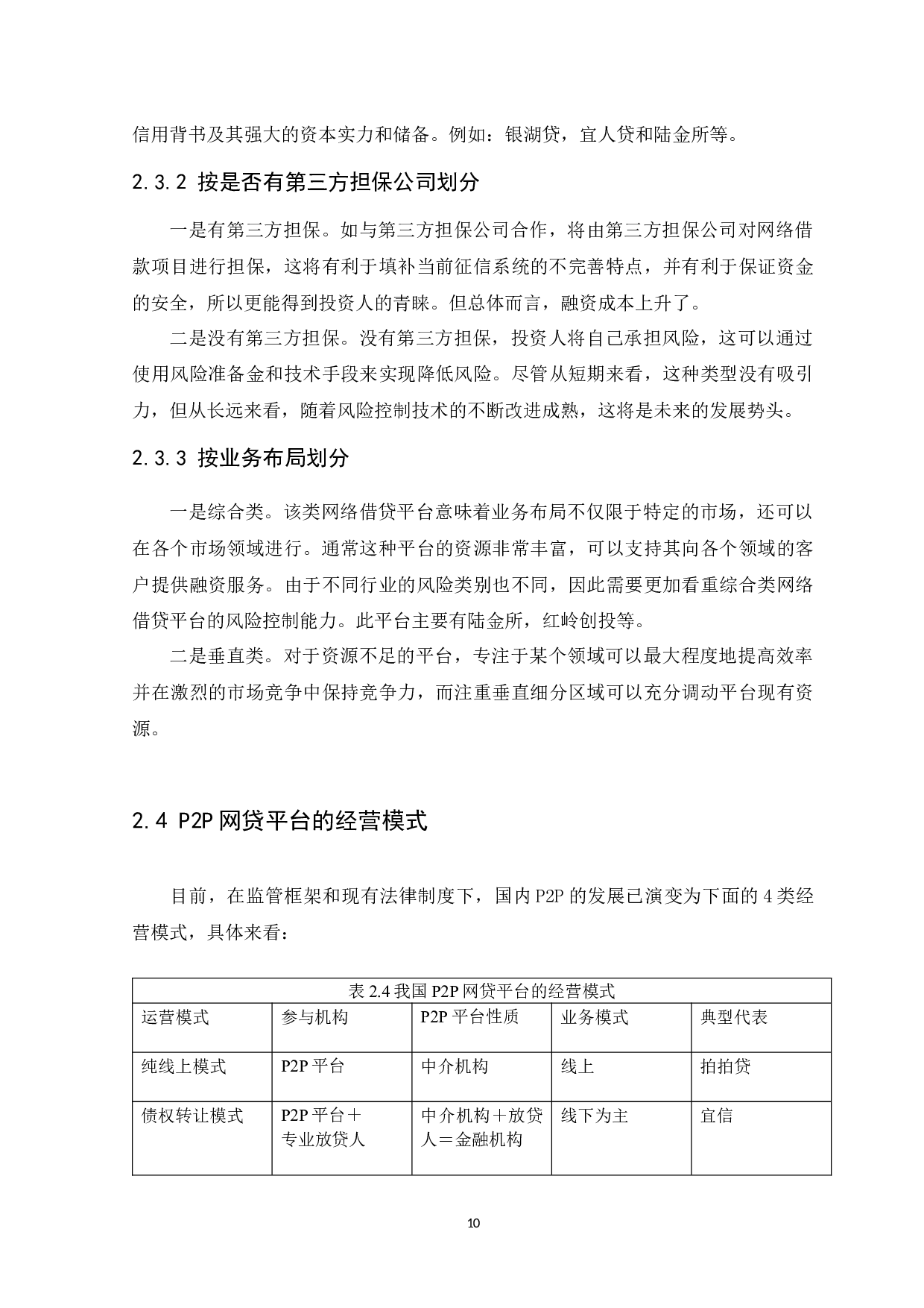 P2P网贷平台的风险研究---以宜信普惠信息咨询有限公司为例-12548字.docx 第10页