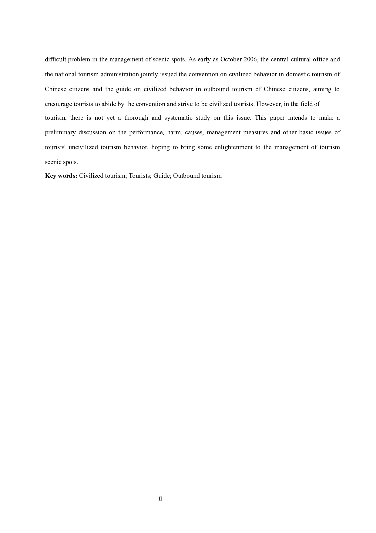 游客文明旅游行为引导研究--以中国公民出境游游客为例.docx-7500字.docx 第4页