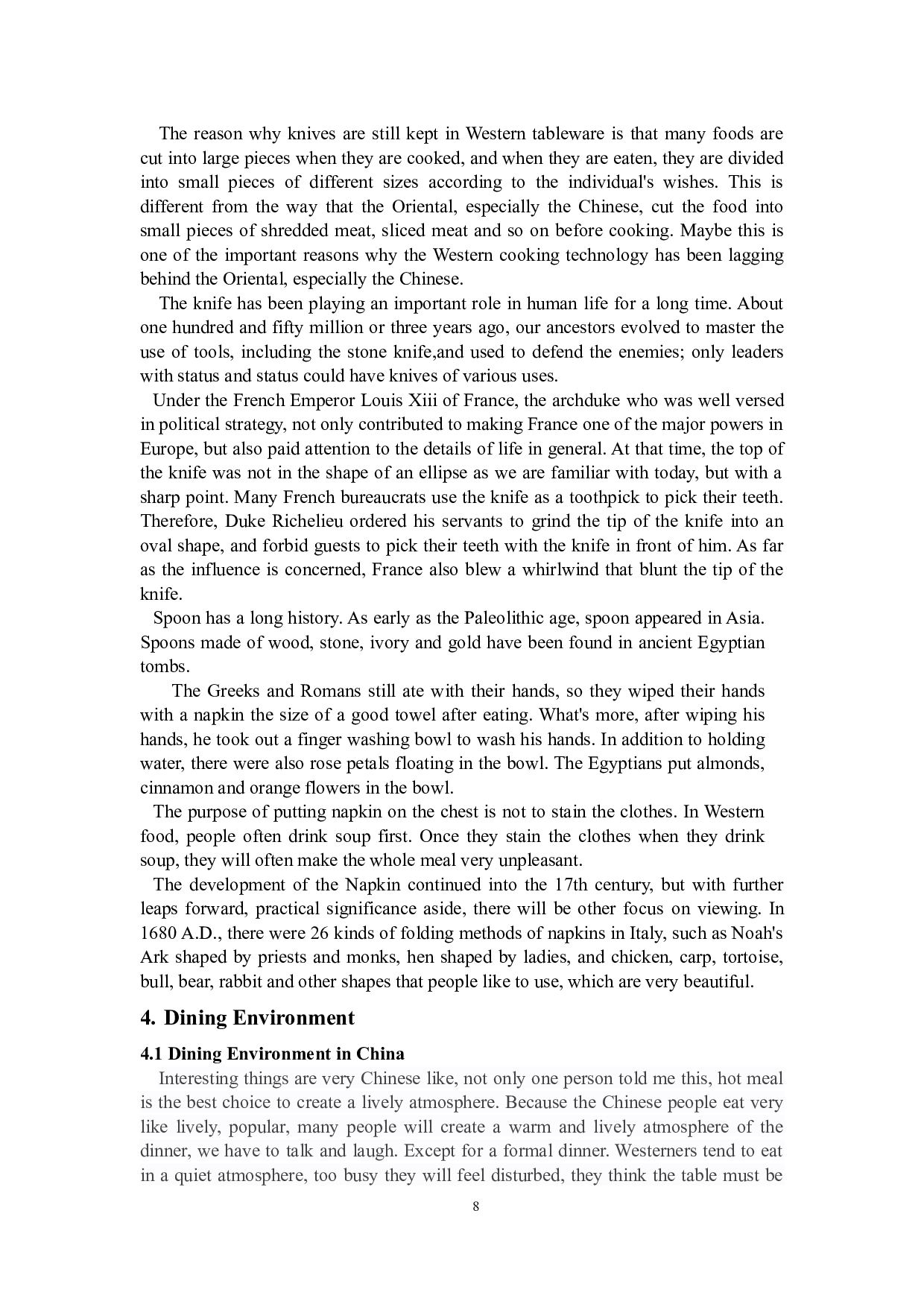 The Comparisons between Chinese an Western Business Dinner Etiquette-3180字.docx 第8页