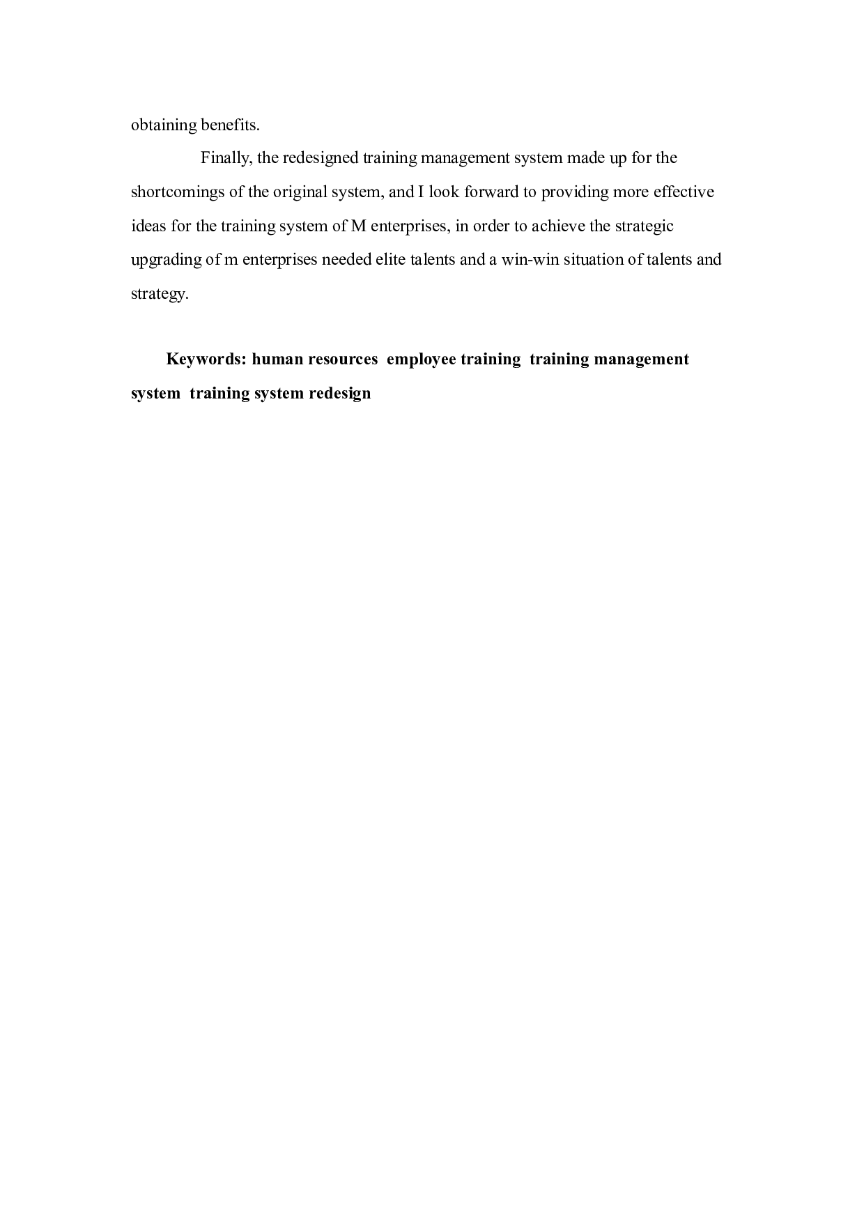 M企业员工培训管理诊断与体系再设计-21143字.docx 第2页