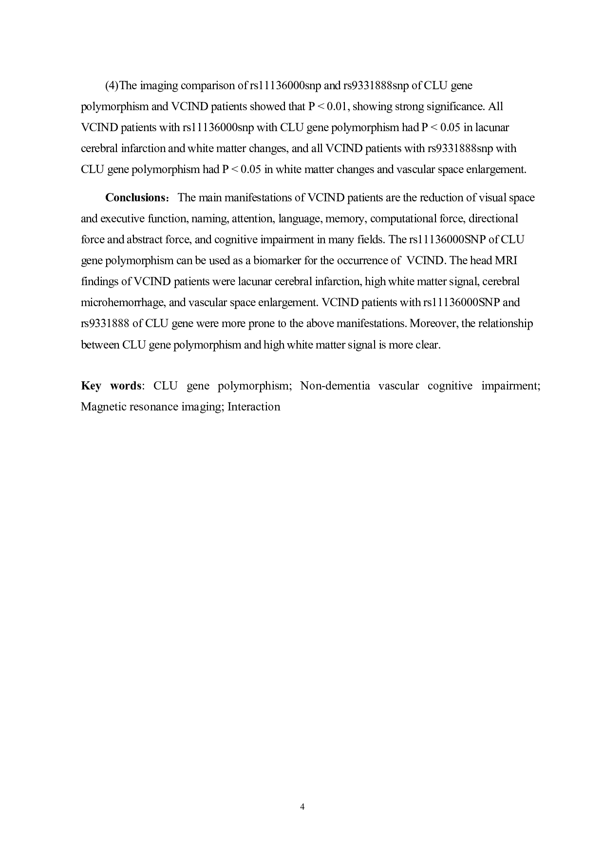 CLU的基因多态性与非痴呆型血管认知障碍相关性的研究-21989字.docx 第7页