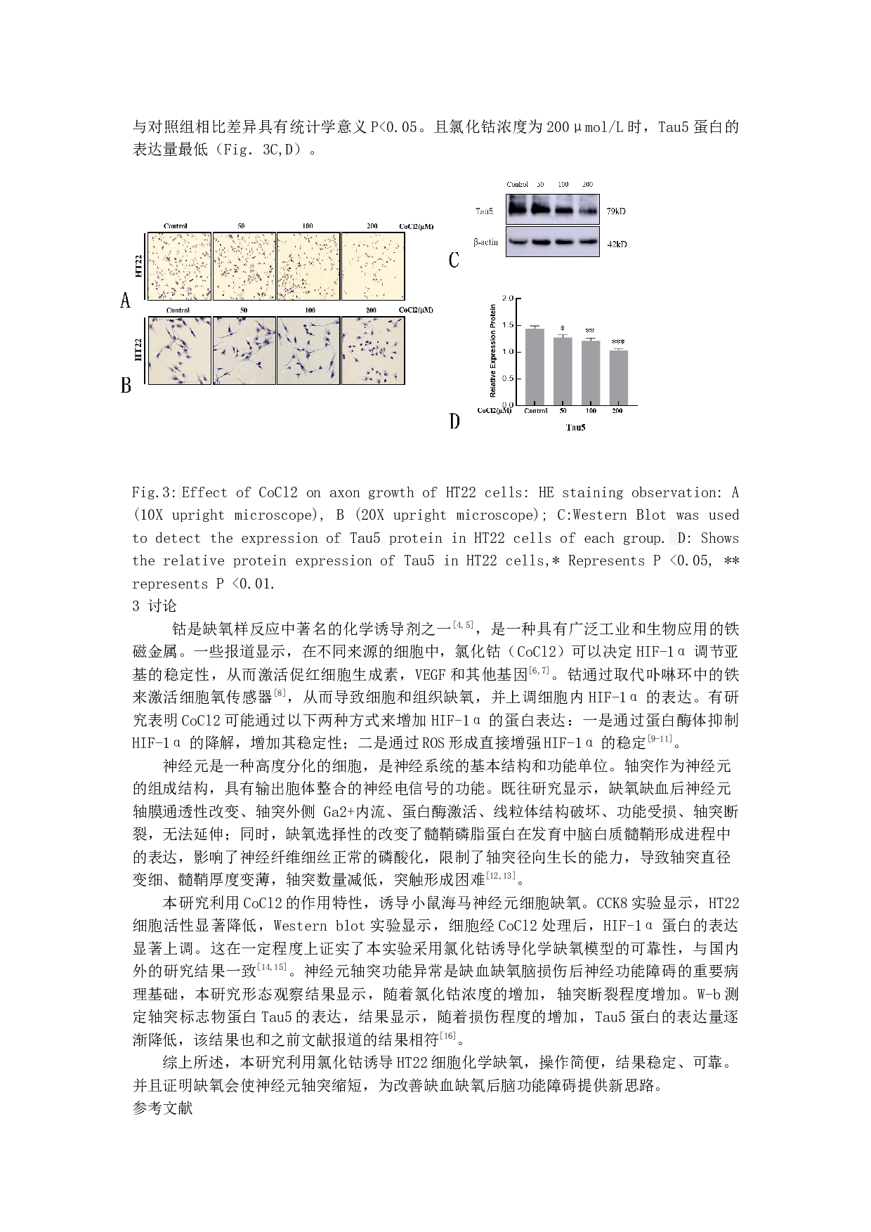 不同浓度氯化钴诱导小鼠海马神经元细胞缺氧损伤模型的比较-3622字.docx 第4页