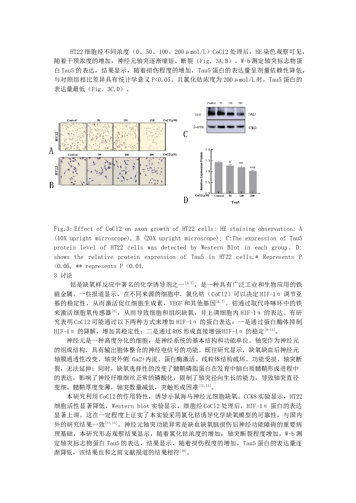 不同浓度氯化钴诱导小鼠海马神经元细胞缺氧损伤模型的比较-3729字.docx 第4页