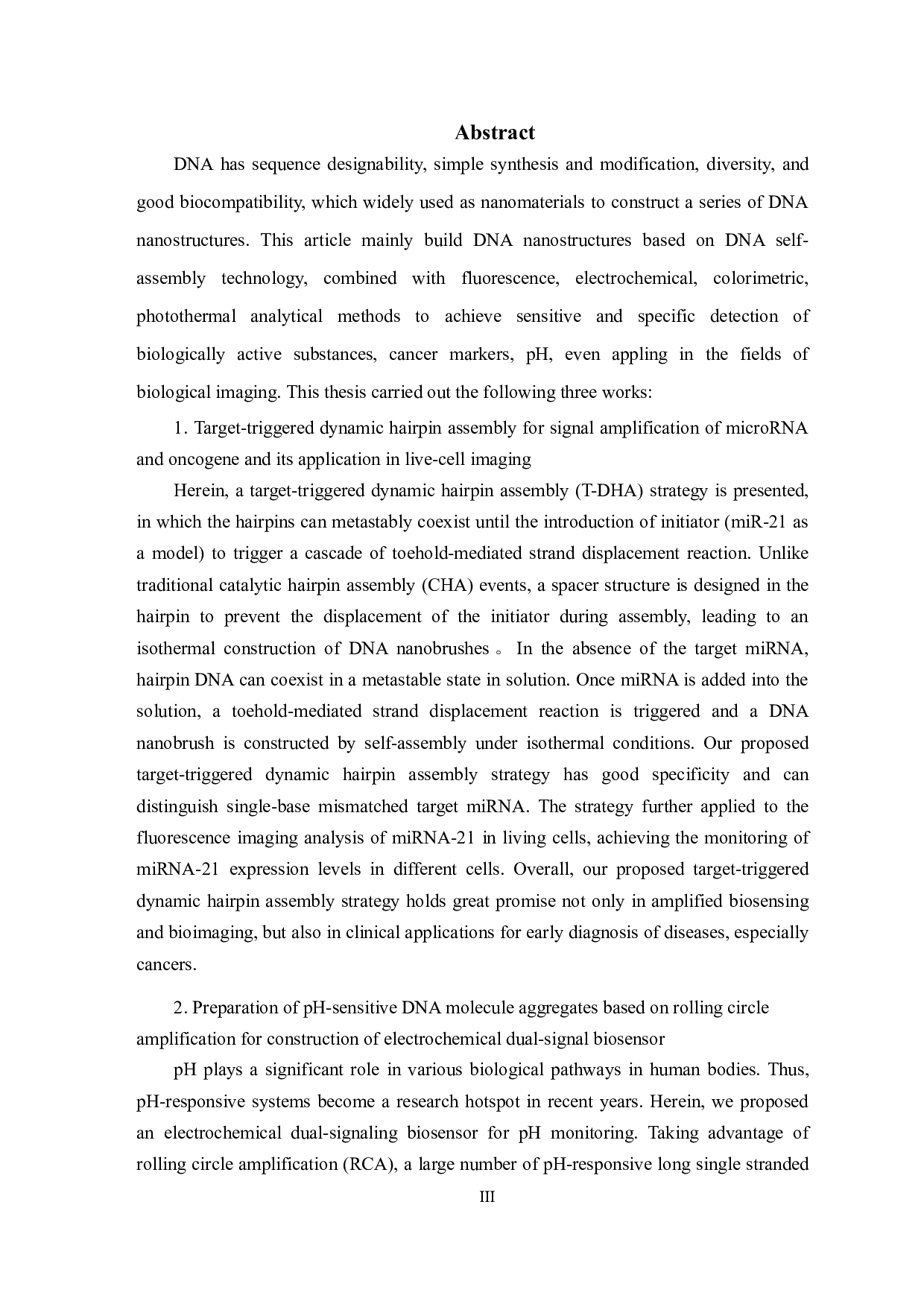 DNA纳米自组装结构的构建及其在信号放大生物传感与成像分析中的应用-41213字.docx 第3页
