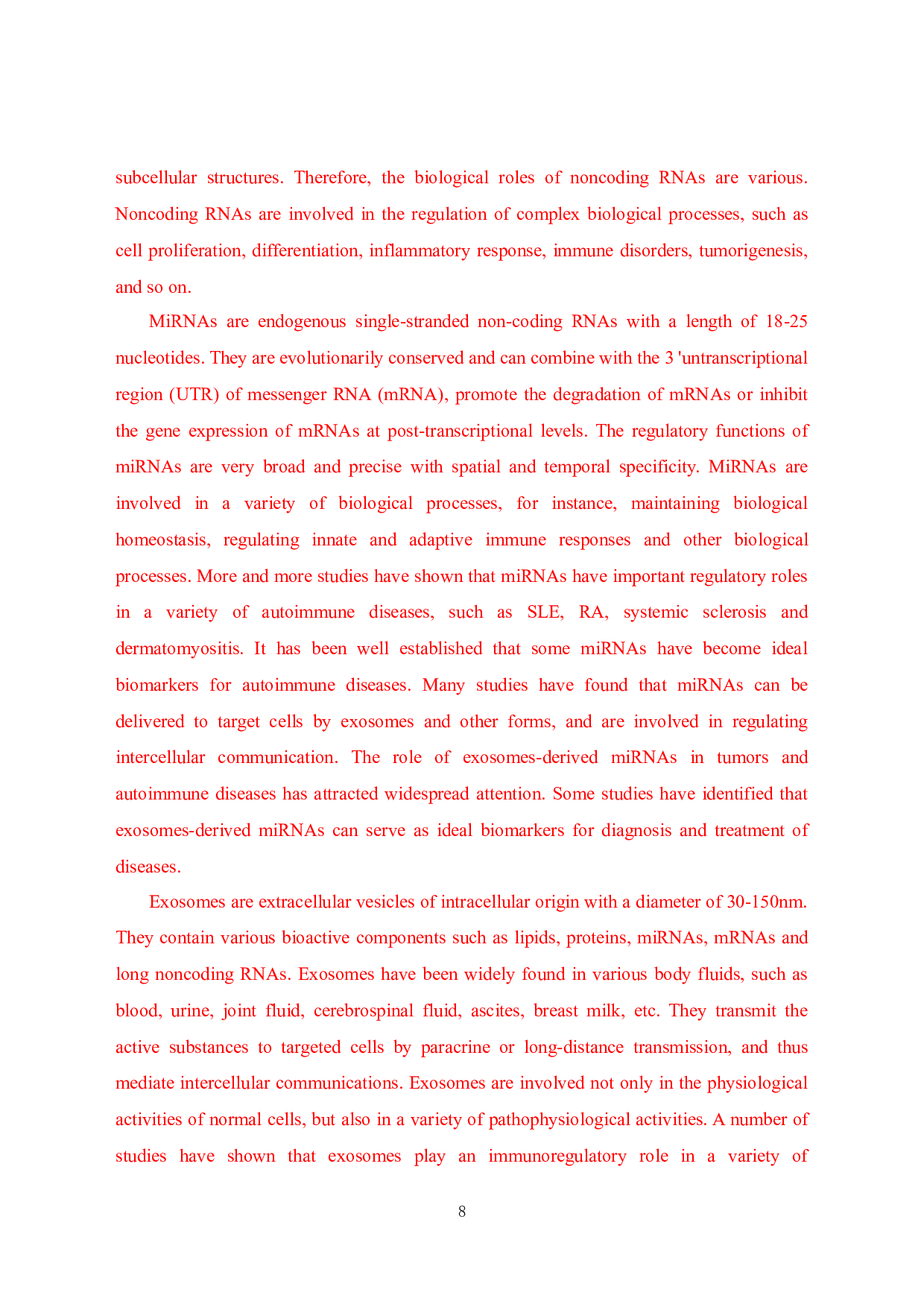 外泌体源性miRNAs在类风湿关节炎中的作用及机制研究-54667字.docx 第9页