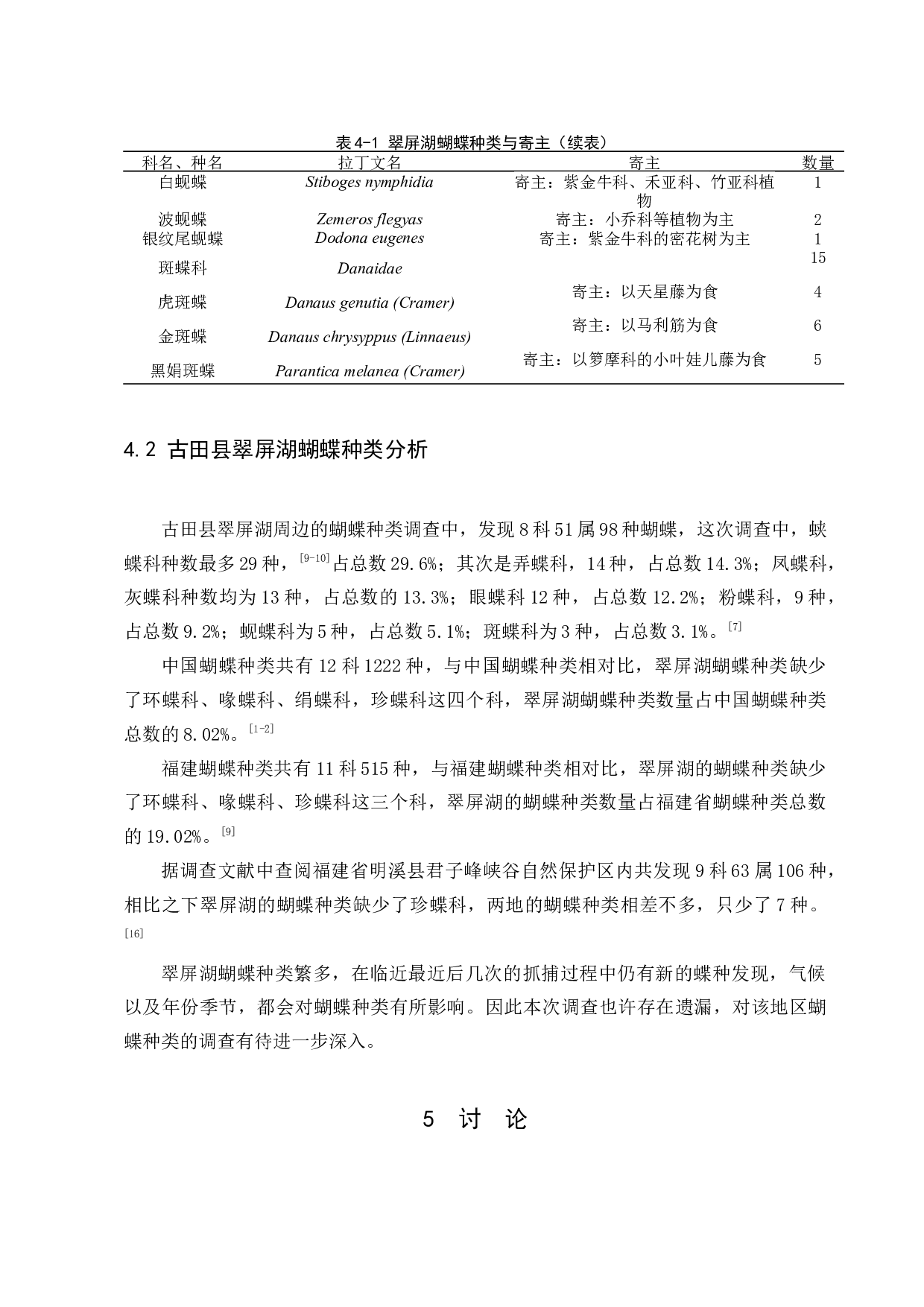 古田县翠屏湖蝴蝶种类调查-9663字.docx 第9页
