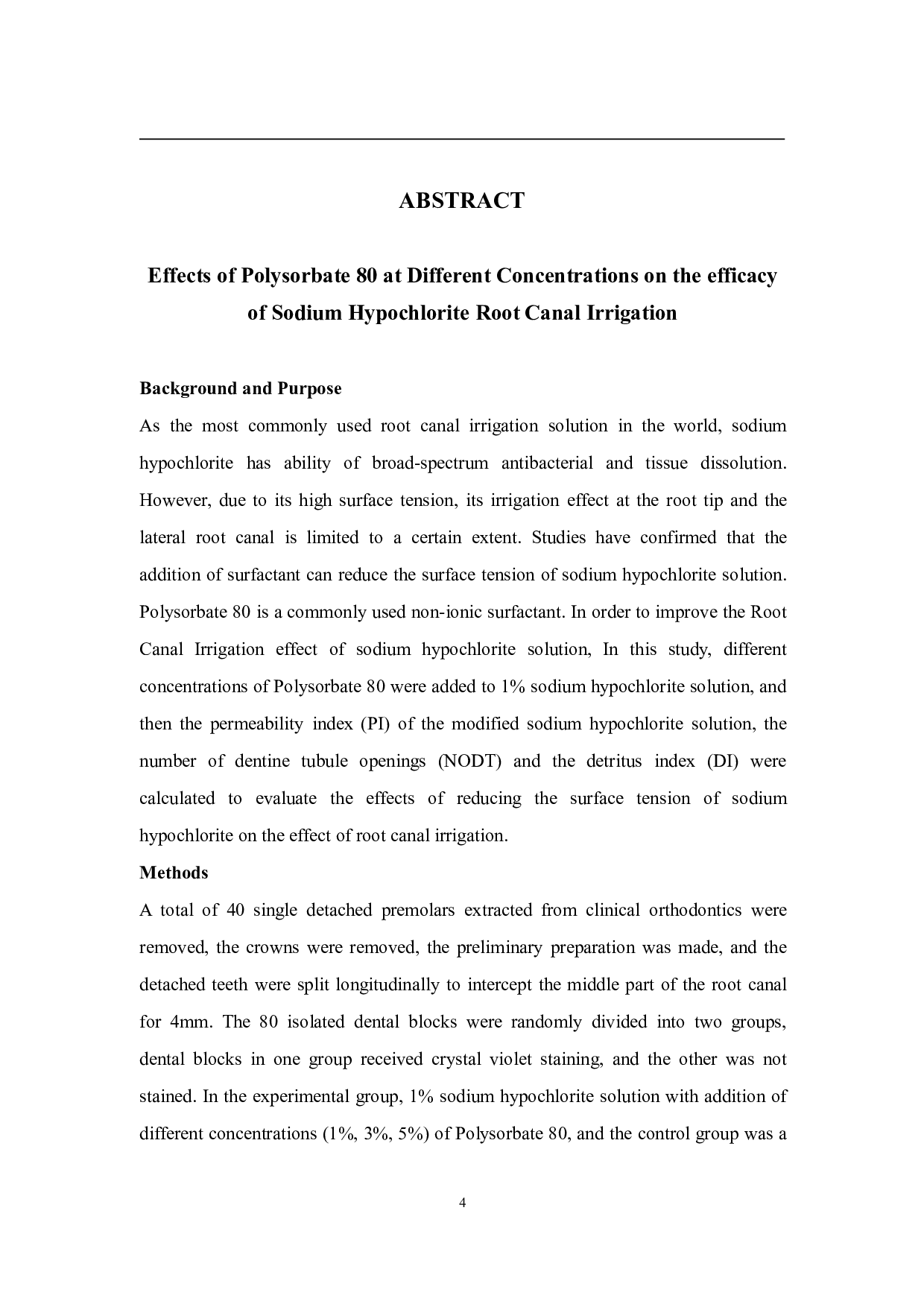 不同浓度的聚山梨酯80对次氯酸钠根管冲洗效果的影响-3469字.pdf 第8页