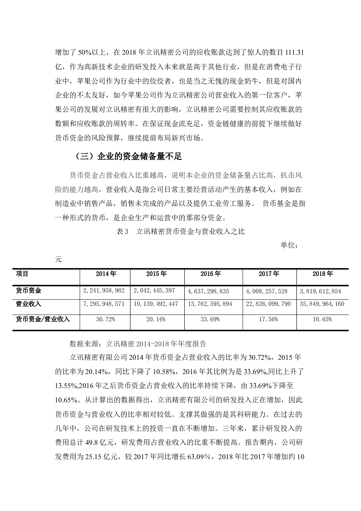 高新技术企业货币资金浅析&mdash;以立讯精密为例-9532字.docx 第10页