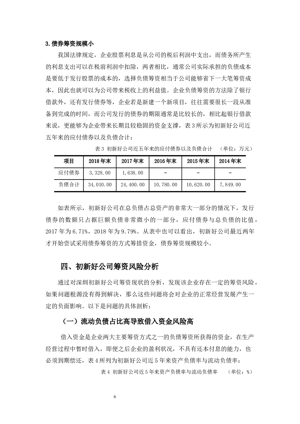 深圳初新好公司筹资风险分析及建议-9721字.docx 第9页