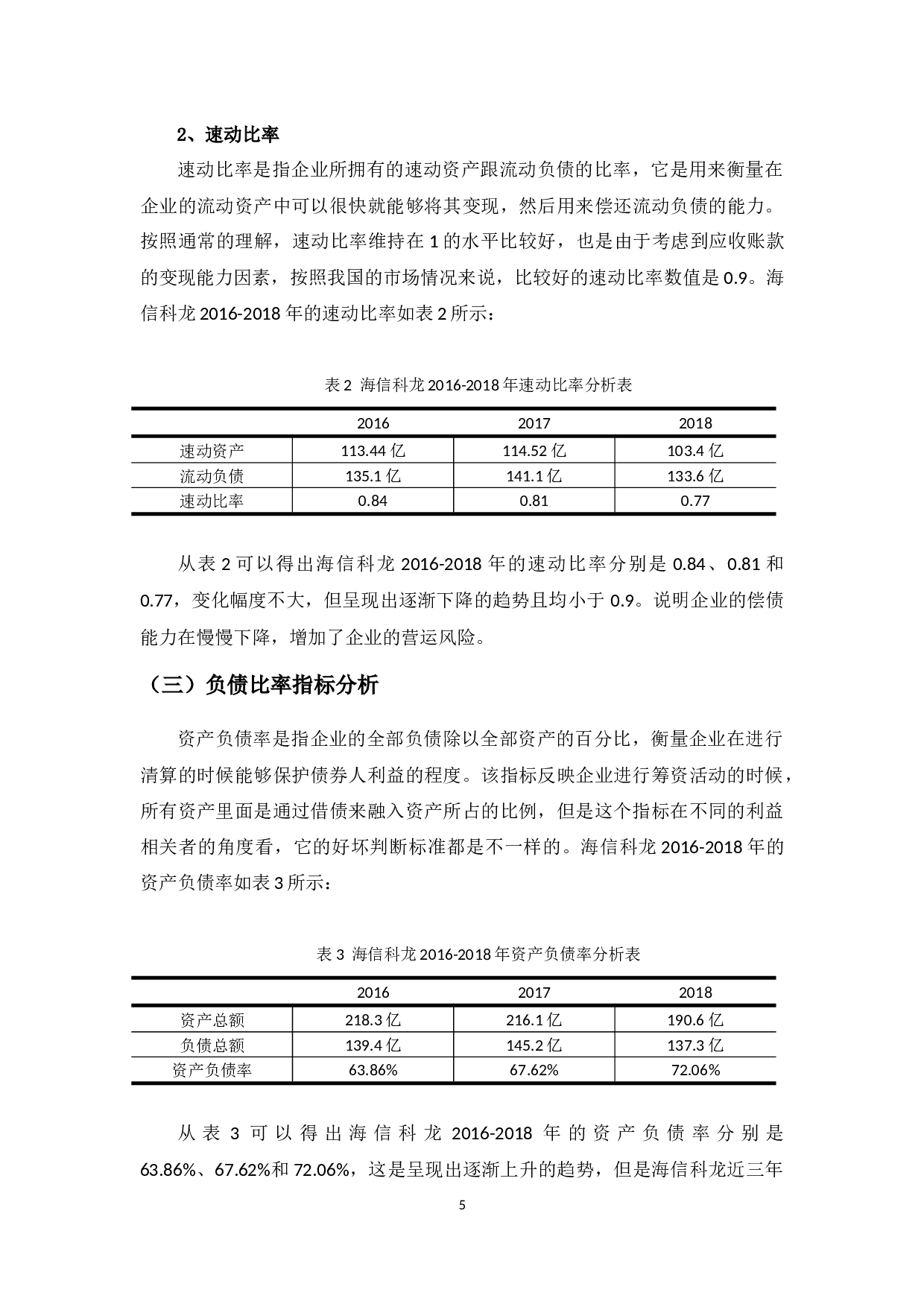 海信科龙电器筹资风险管理探析-11135字.docx 第8页