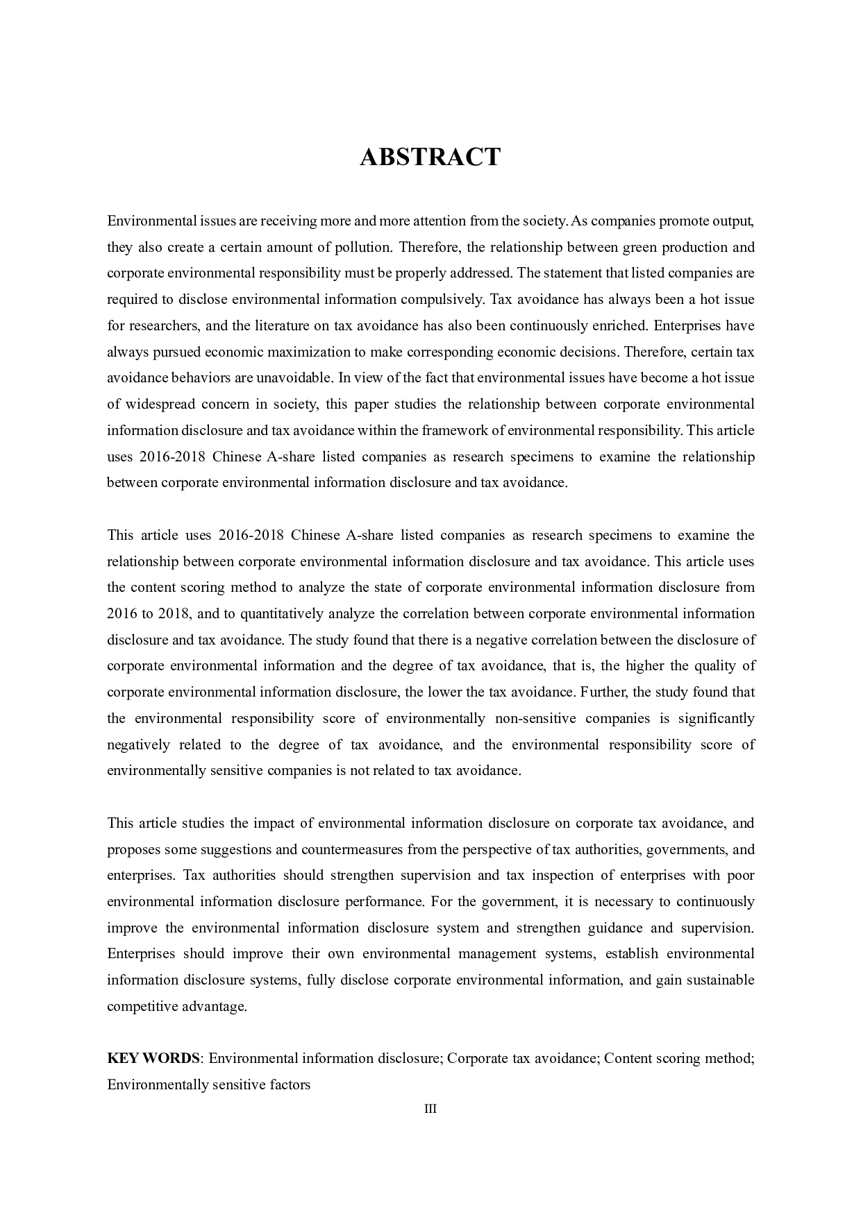 环境信息披露对企业避税的影响&mdash;基于A股上市公司的实证研究PDF-3399字.pdf 第8页