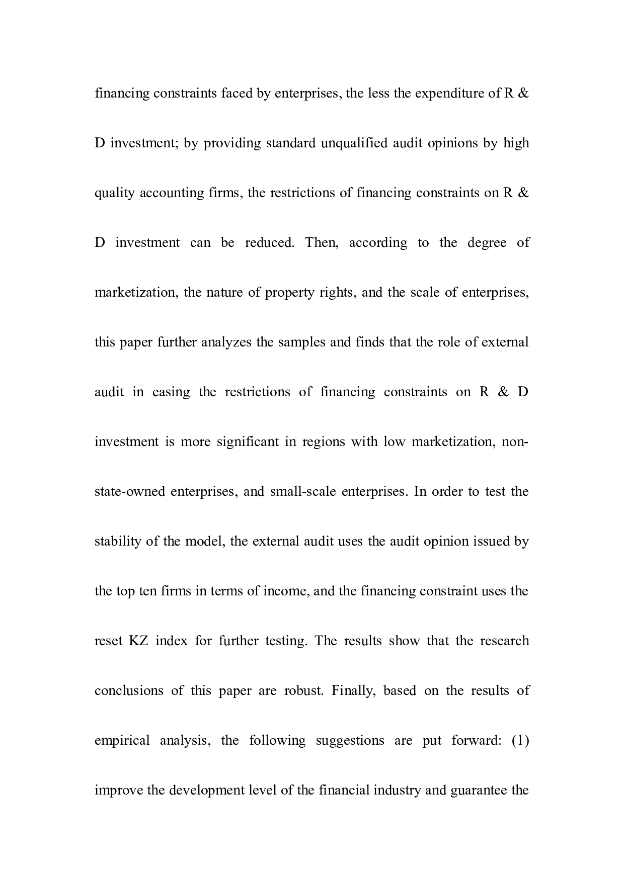 融资约束、外部审计与研发投入&mdash;基于A股上市公司的经验证据-41381字.docx 第7页