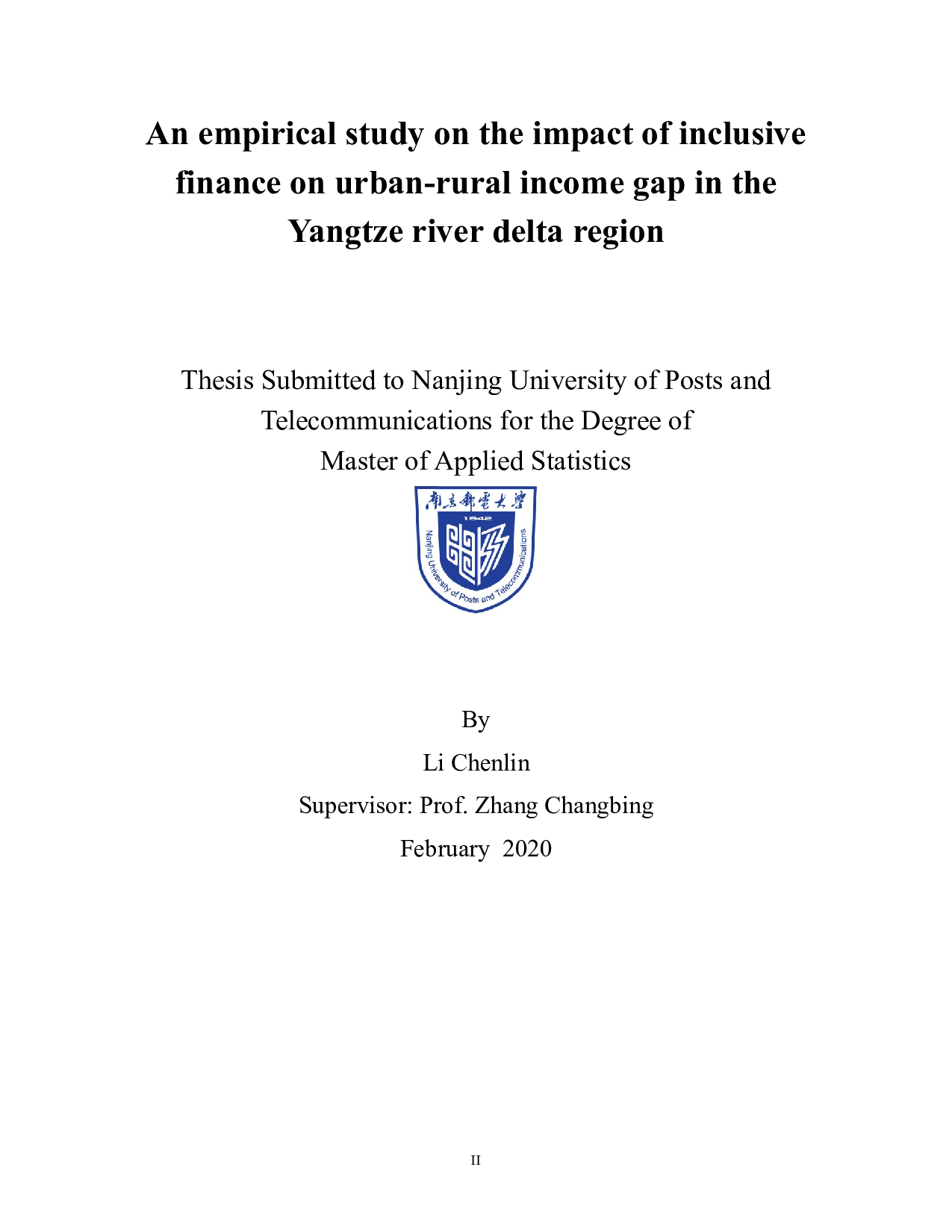 普惠金融对长三角地区城乡收入差距影响的实证研究-40725字.docx 第2页