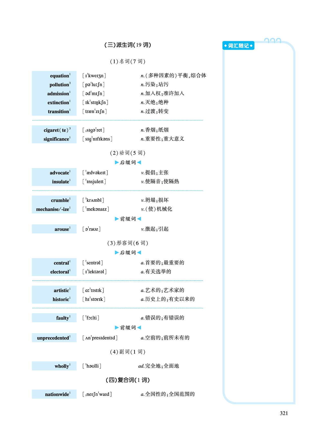 第四部分 政策法规（第一板块 必考词）.pdf 第4页