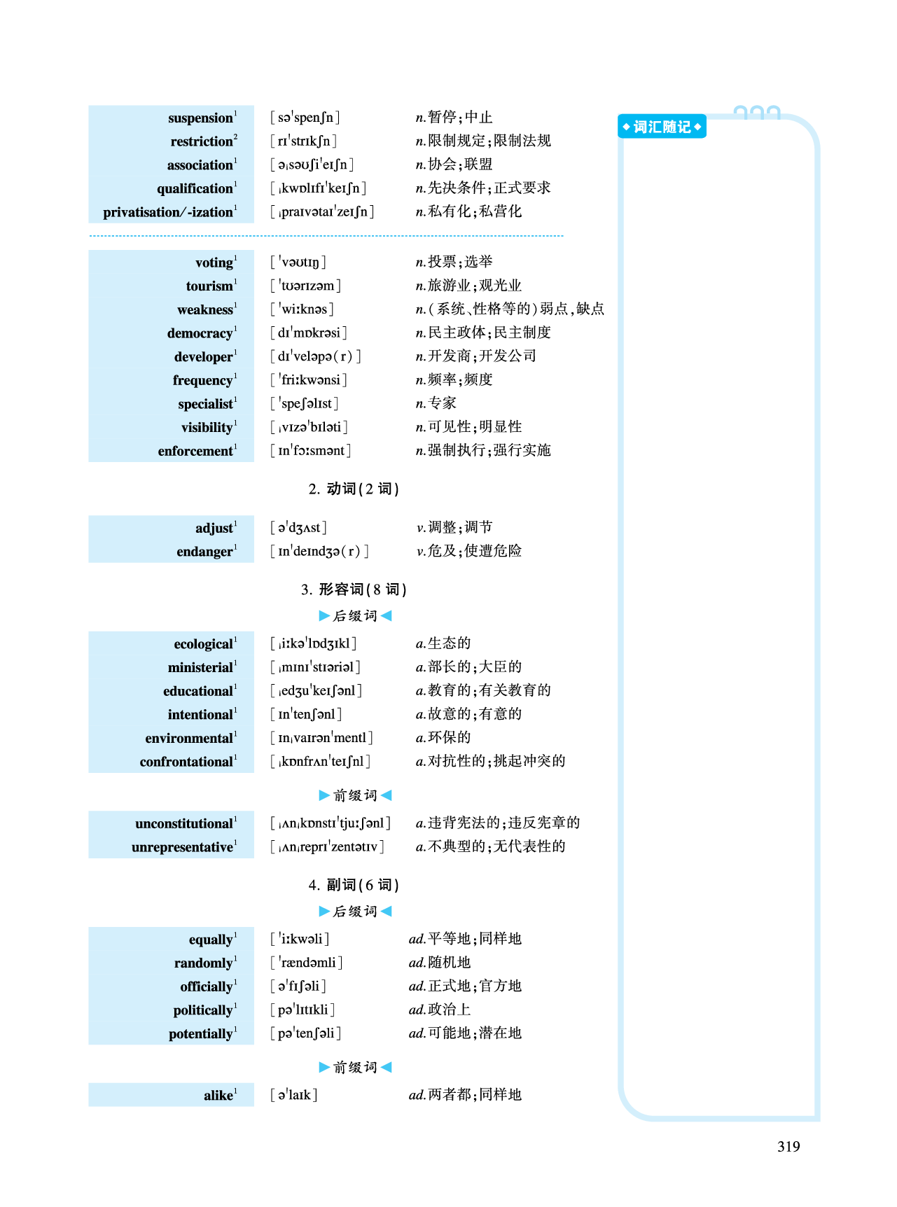 第四部分 政策法规（第一板块 必考词）.pdf 第2页