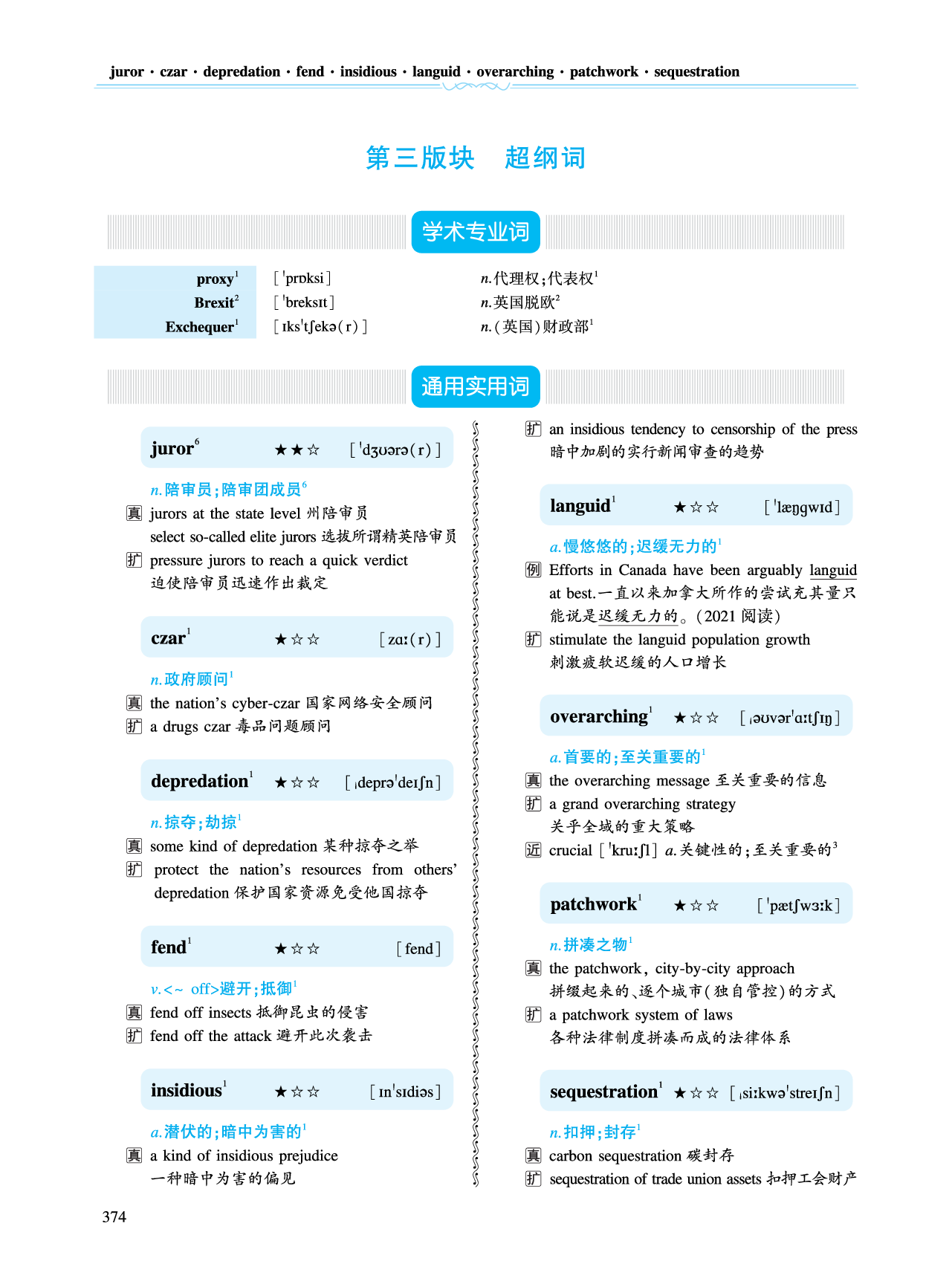 第四部分 政策法规（第三板块 超纲词）.pdf 第1页