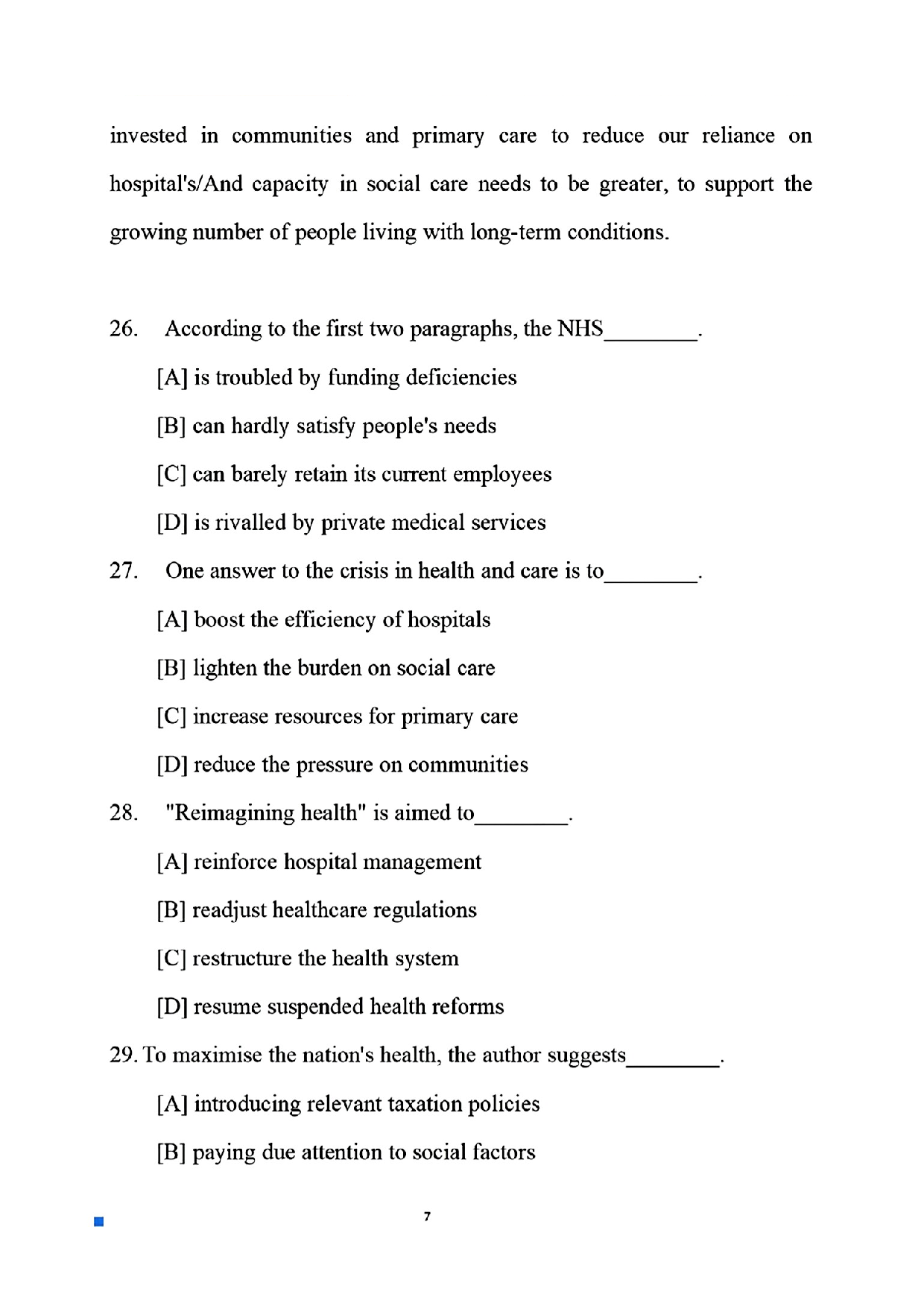 2025考研英语二真题及答案.pdf 第7页