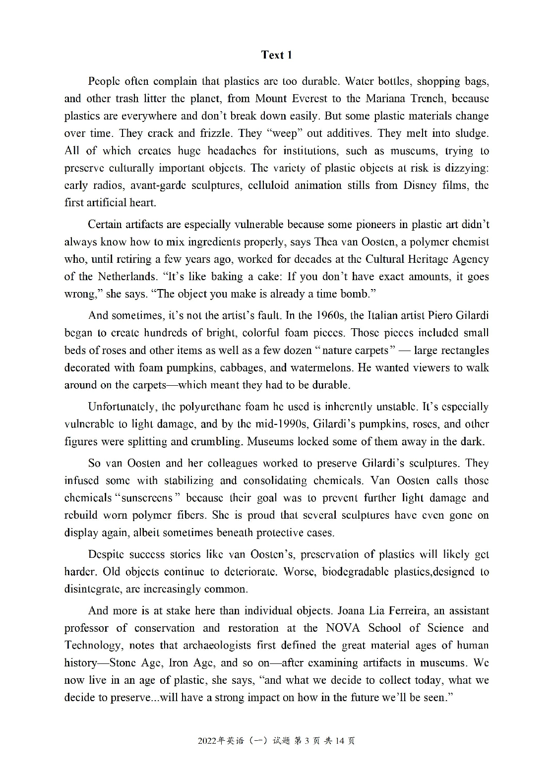 2022年考研英语一真题.pdf 第4页